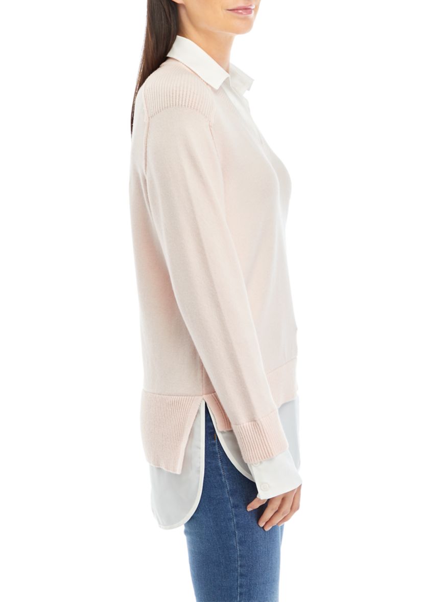 Womens 2Fer Sweater 
