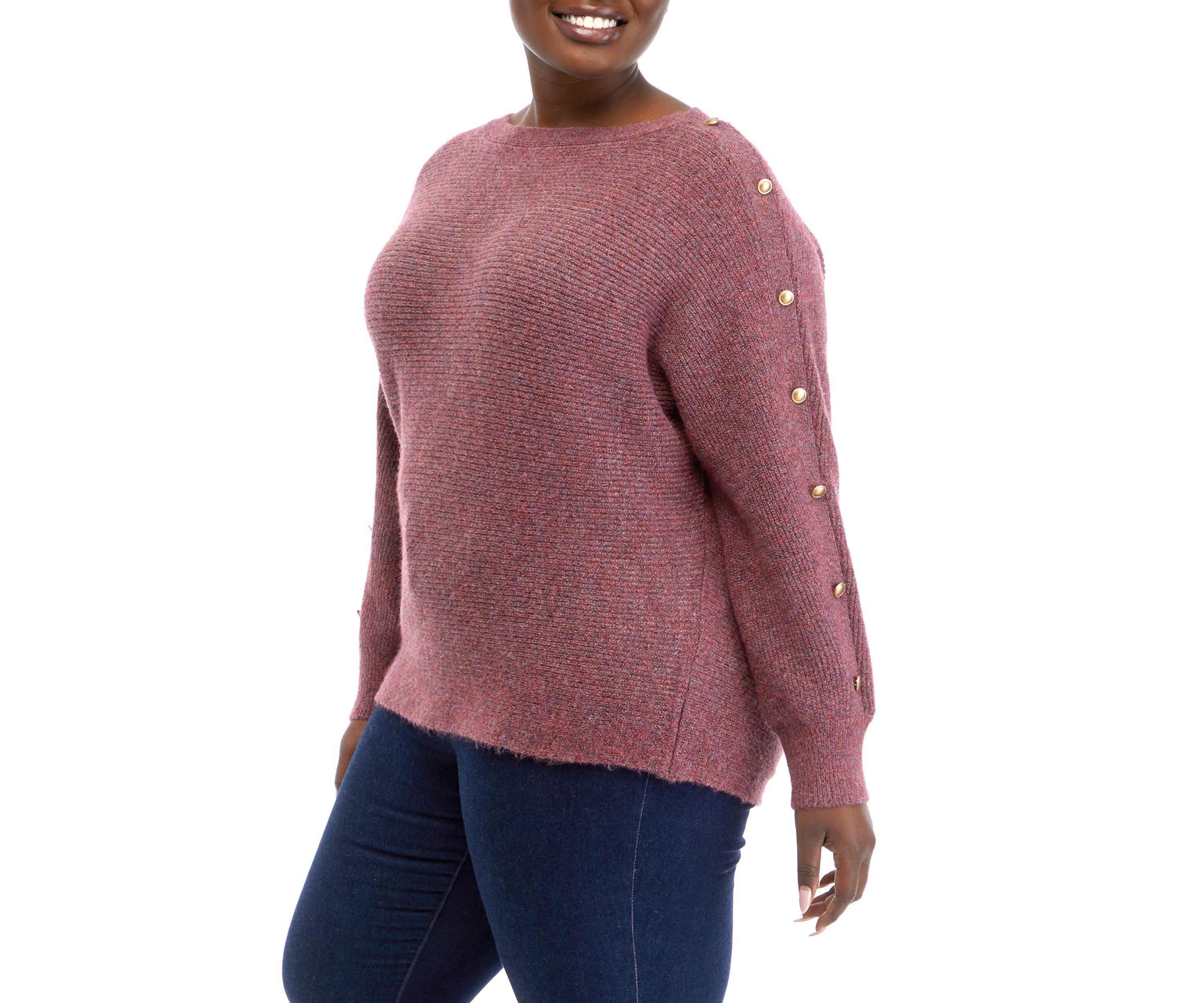 Plus Size Dolman Sleeve Boat Neck Top