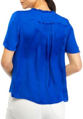 Women's Flutter Sleeve Airflow Peasant Blouse