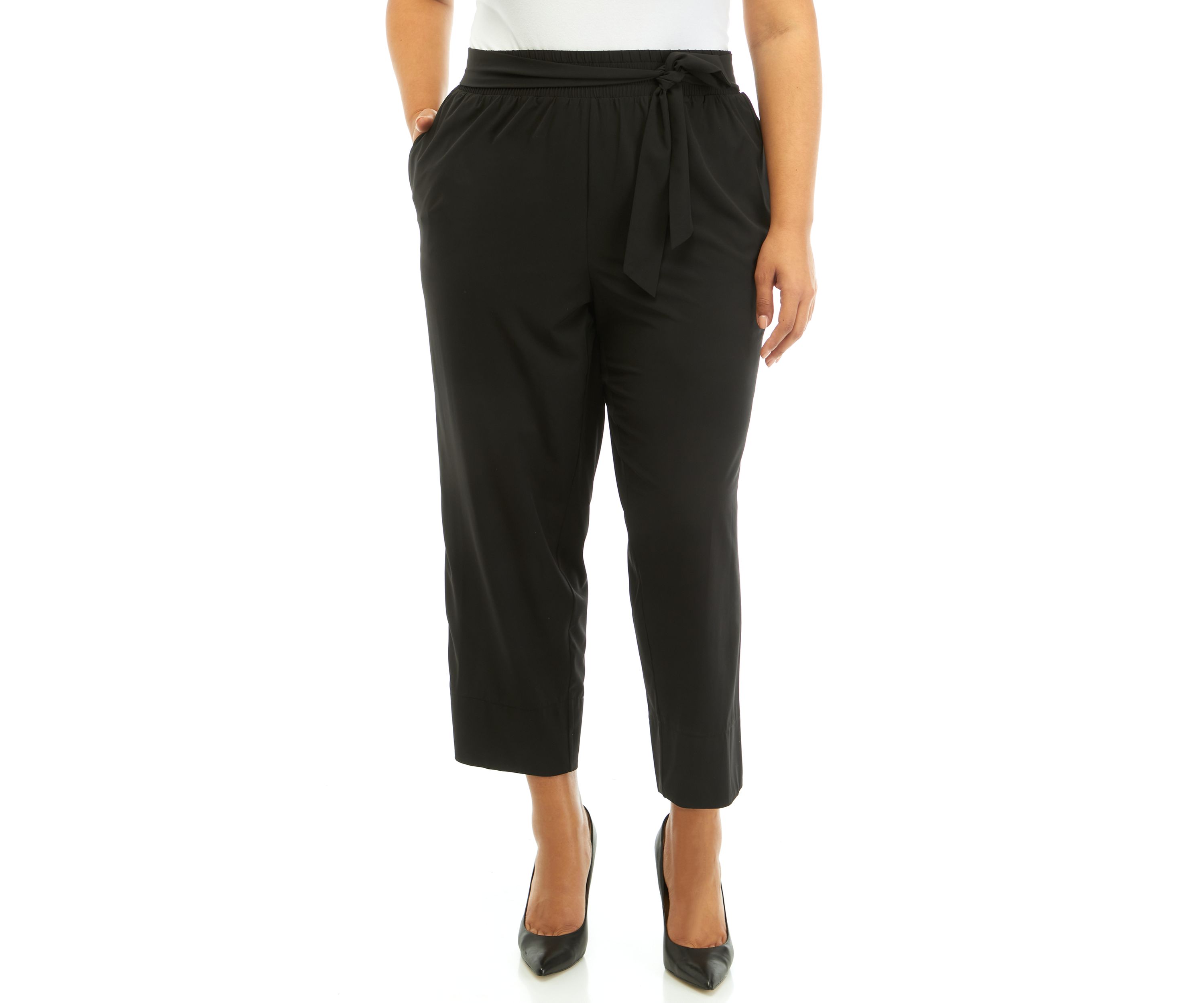 Plus Size Pull On Ankle Pants