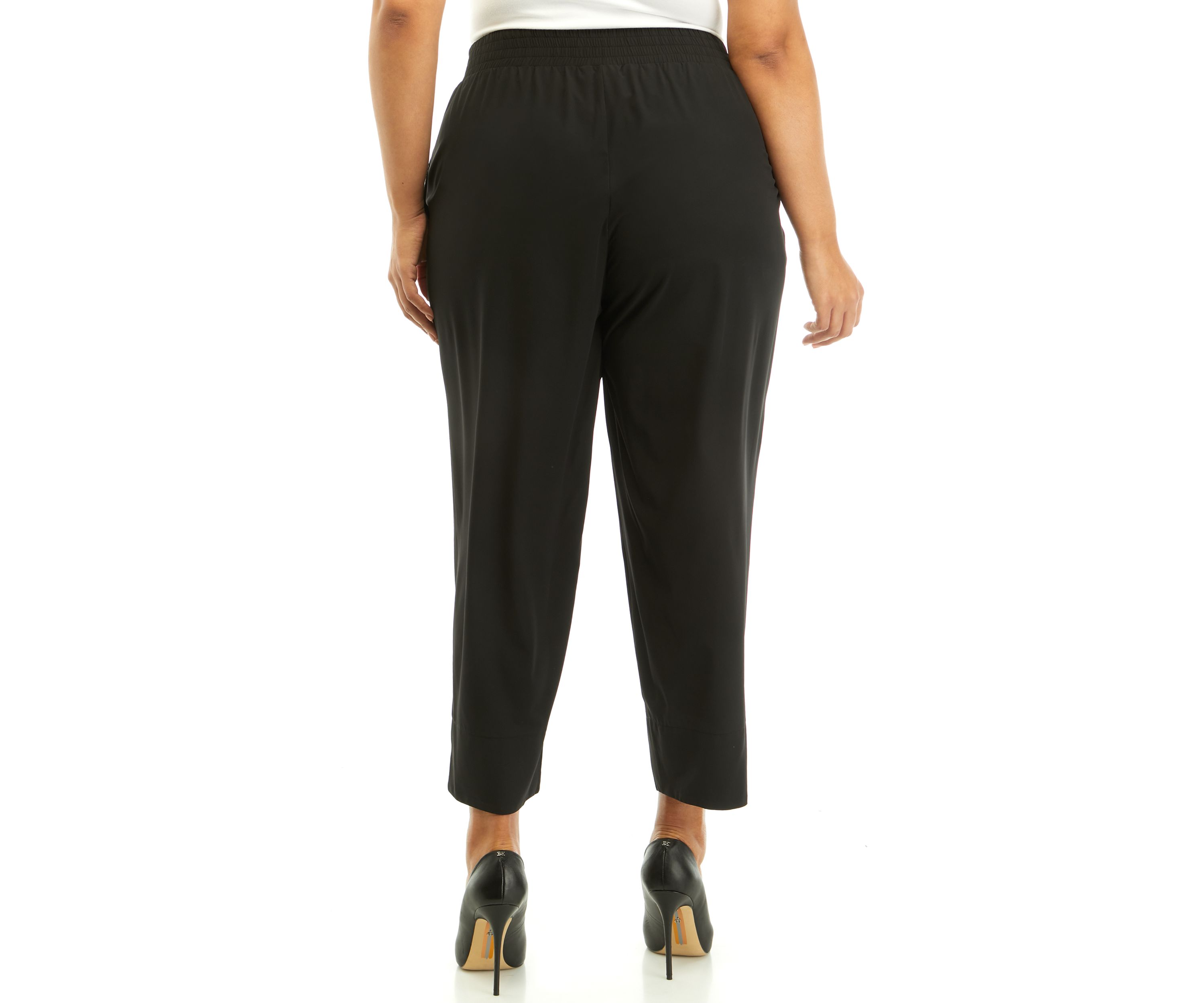 Plus Size Pull On Ankle Pants