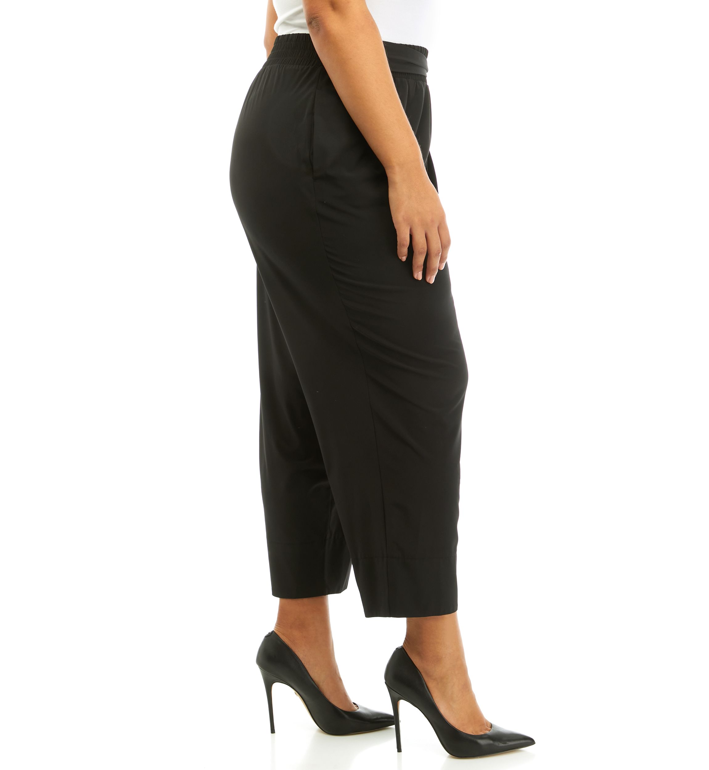 Plus Size Pull On Ankle Pants