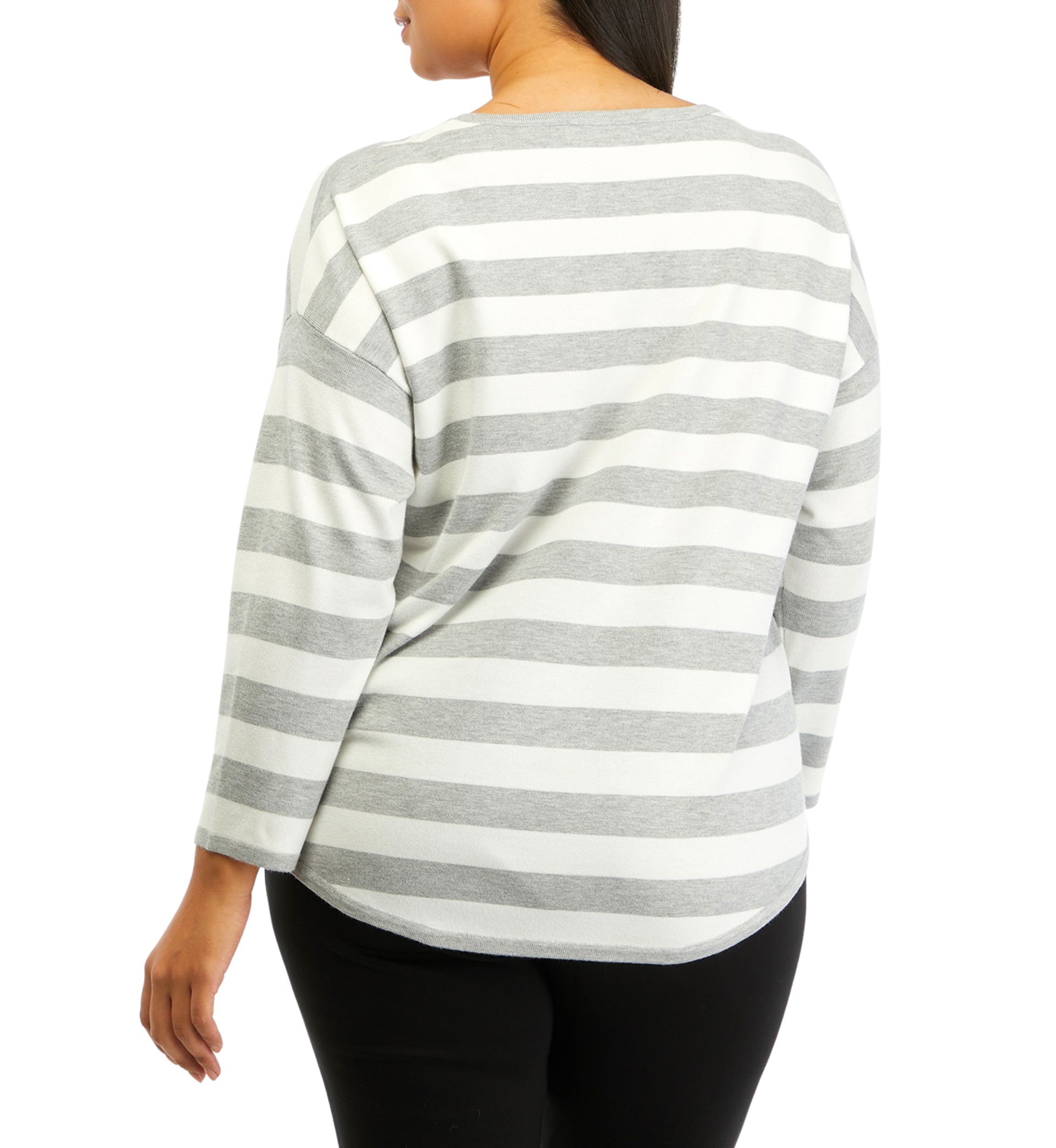 Plus Size Drop Shoulder Sweater