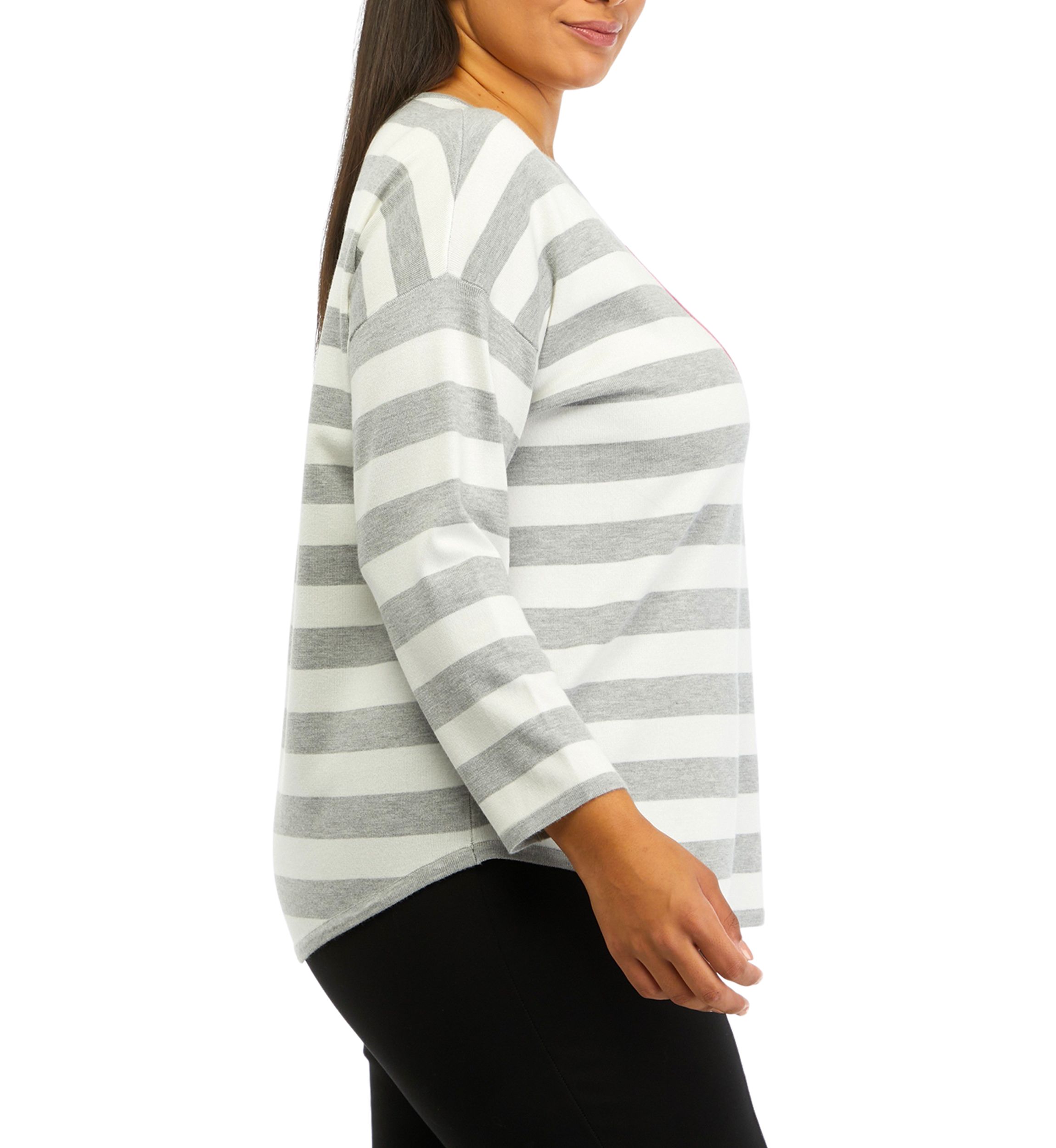 Plus Size Drop Shoulder Sweater