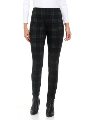 Womens Ponte High Rise Front Seam Leggings