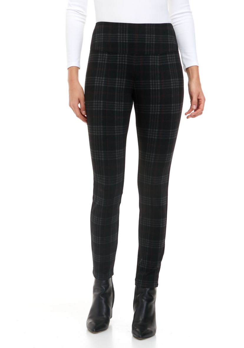 Womens Ponte High Rise Front Seam Leggings