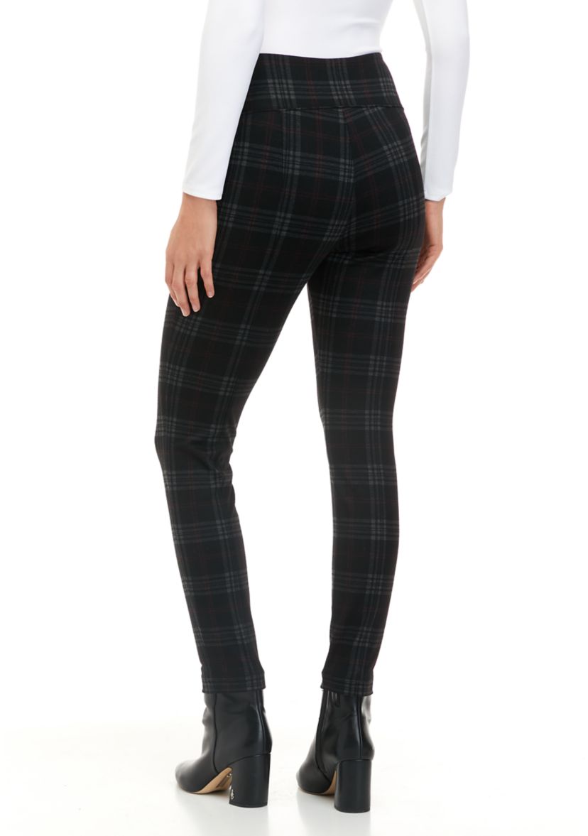 Womens Ponte High Rise Front Seam Leggings