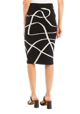 Philosophy Women's Scroll Printed Sweater Knit Skirt | belk