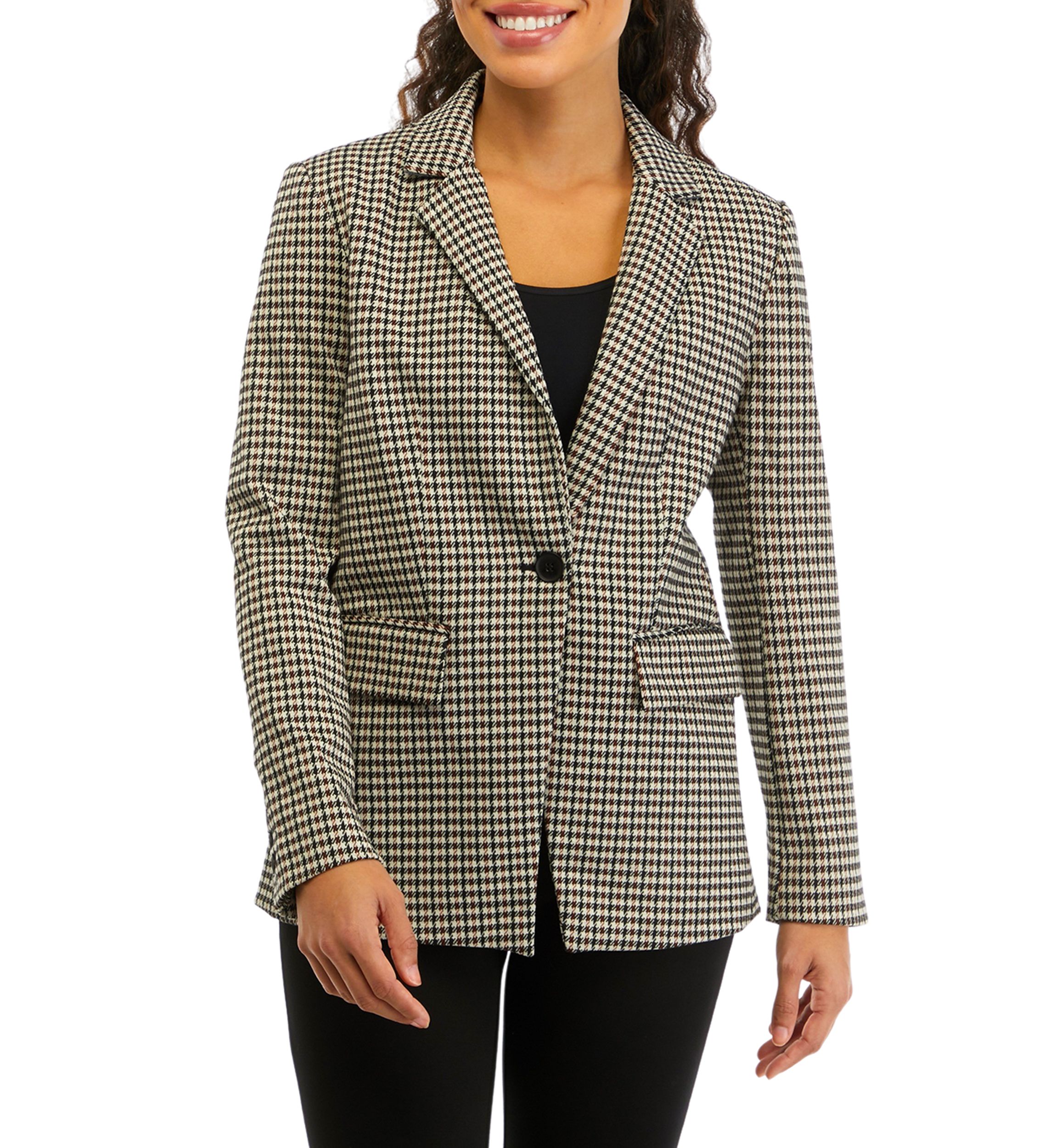 Petite Plaid Blazer 