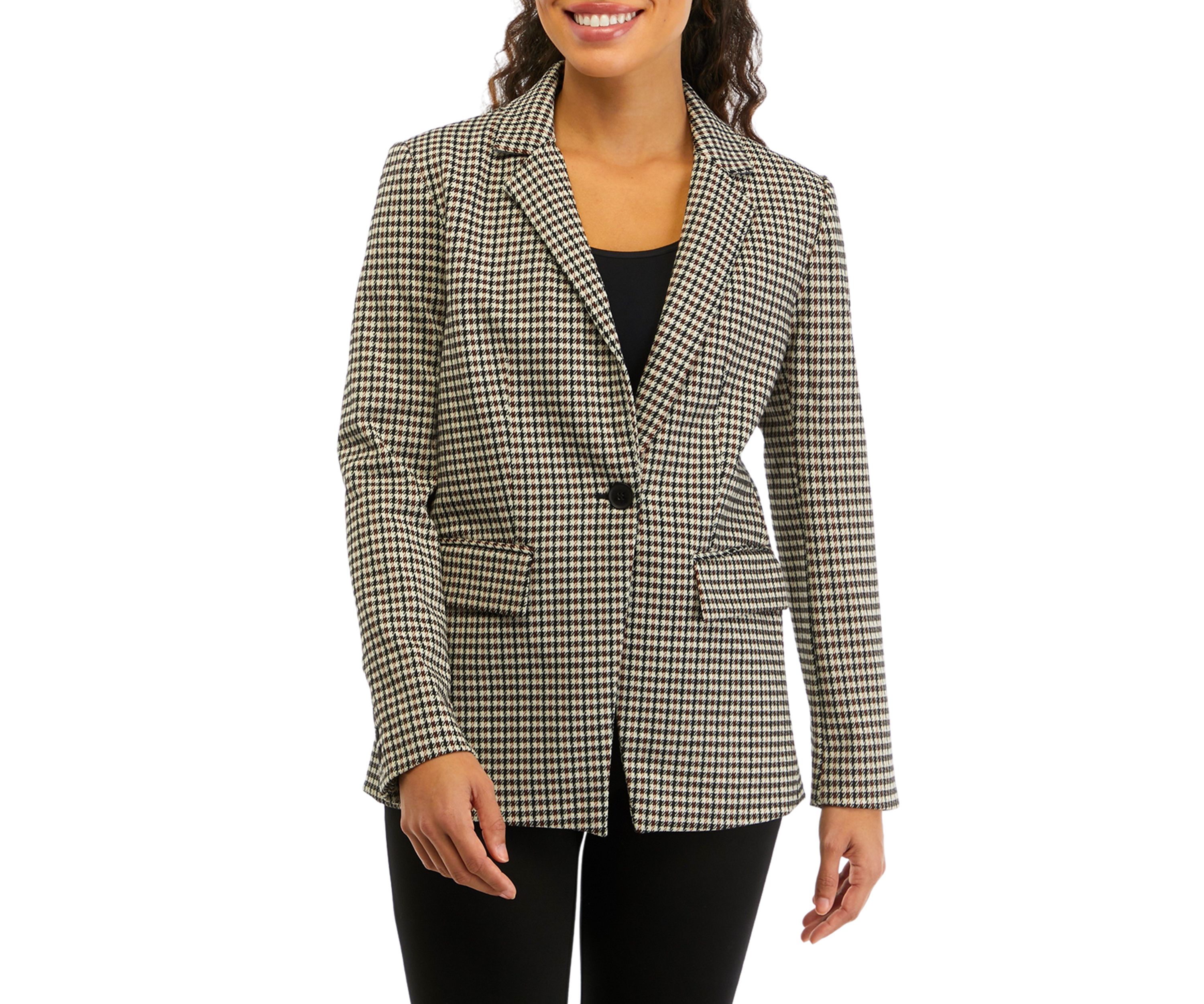Petite Plaid Blazer 