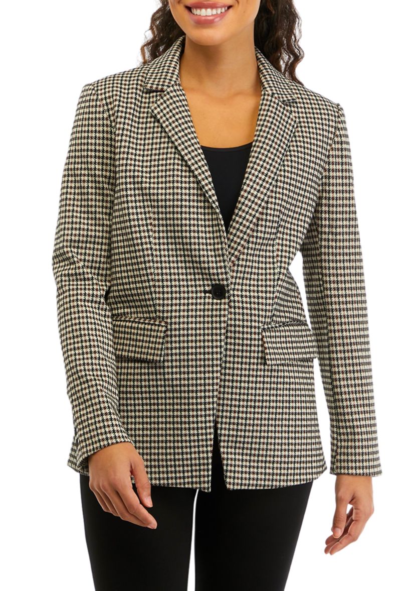 Petite Plaid Blazer 