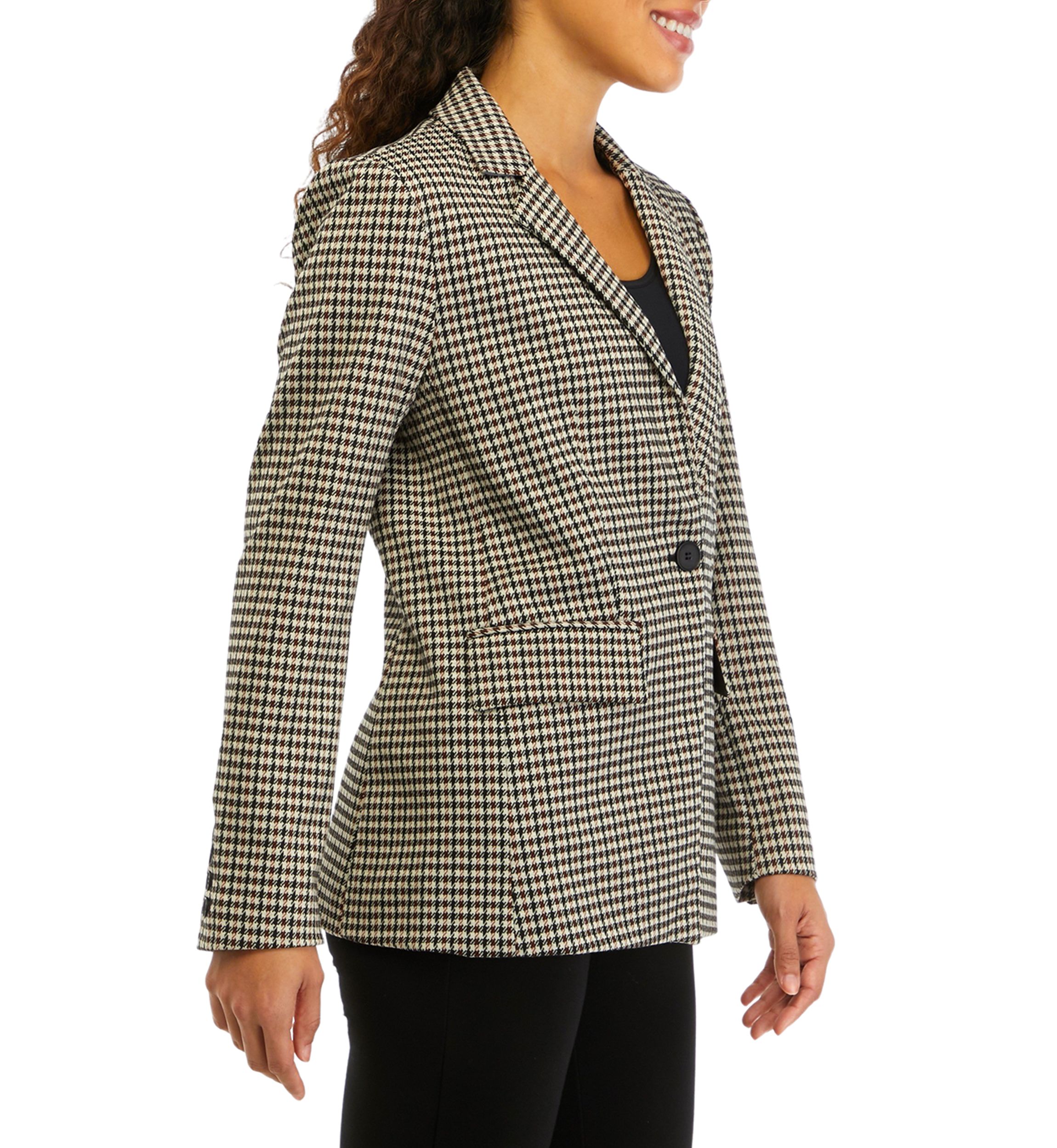 Petite Plaid Blazer 
