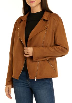 Philosophy faux suede moto jacket best sale