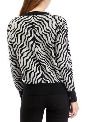 Women's Printed Crew Neck Sweater