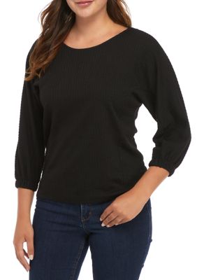 Women's 3/4 Sleeve Crew Neck Sweater