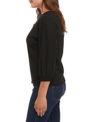 Women's 3/4 Sleeve Crew Neck Sweater