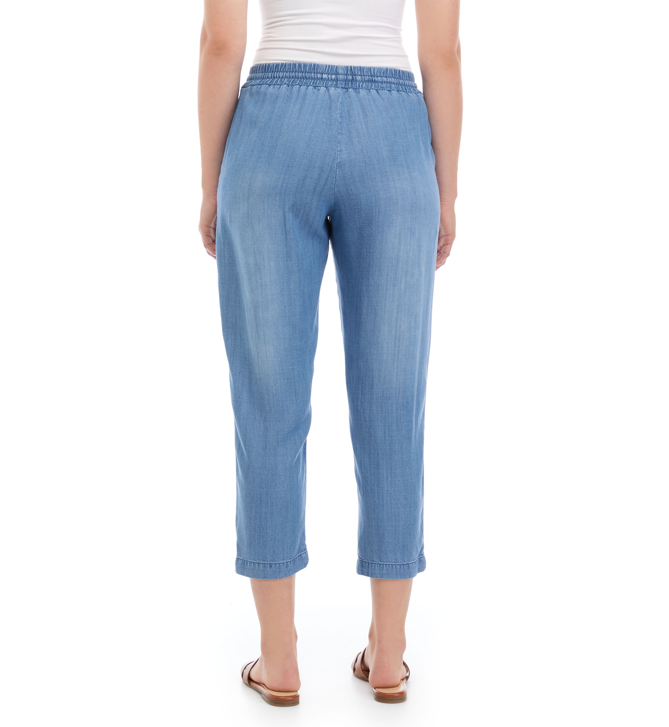 Womens Pull On Cropped Pants