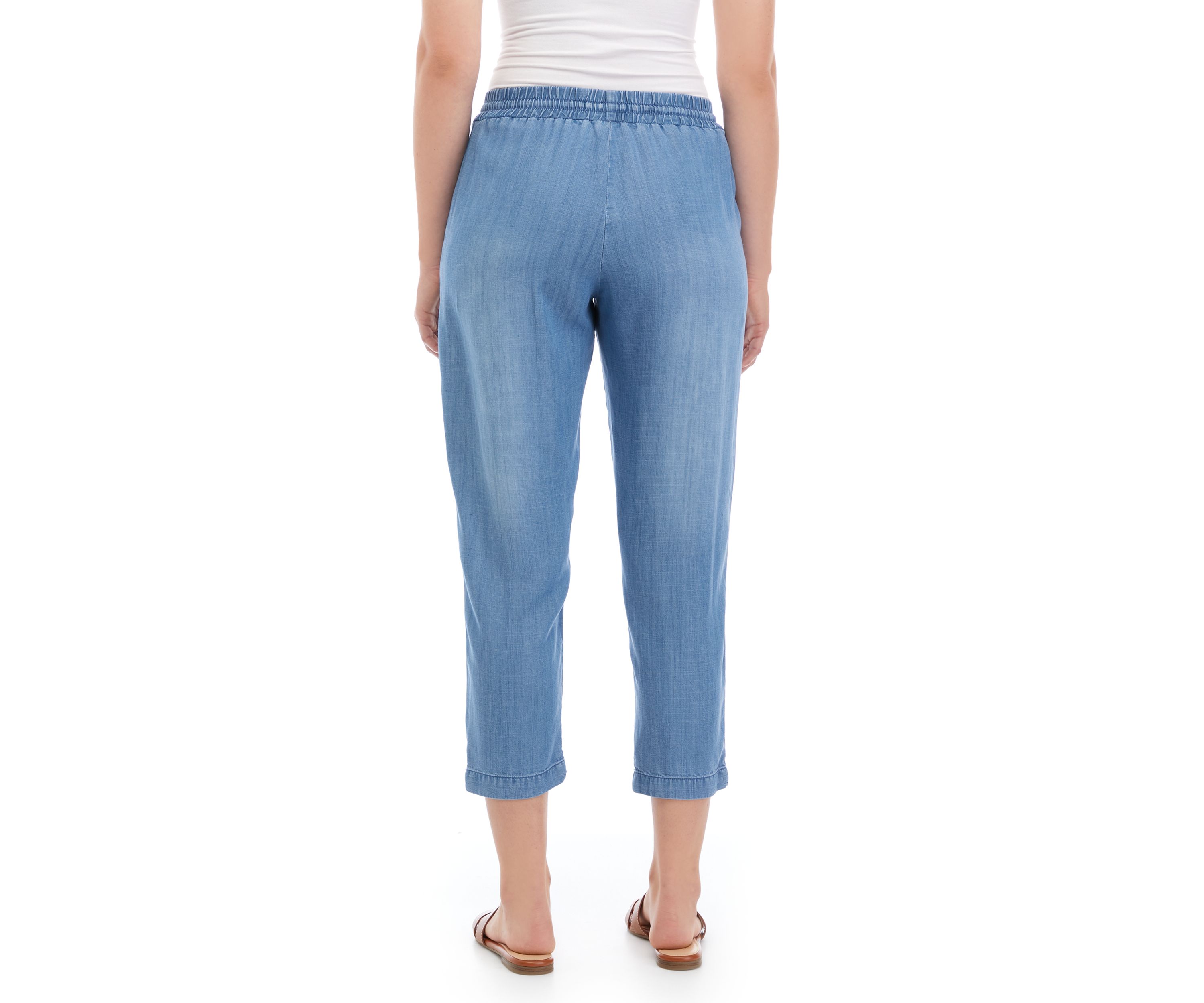 Womens Pull On Cropped Pants