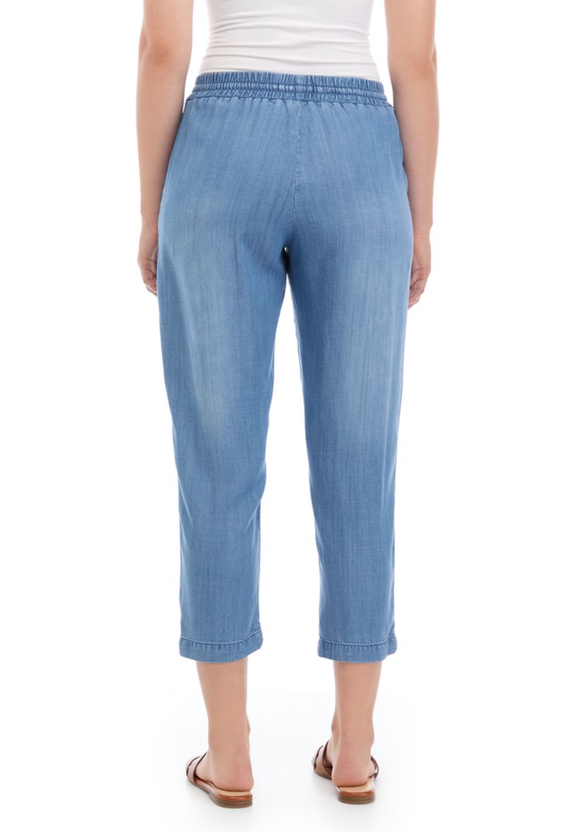 Womens Pull On Cropped Pants