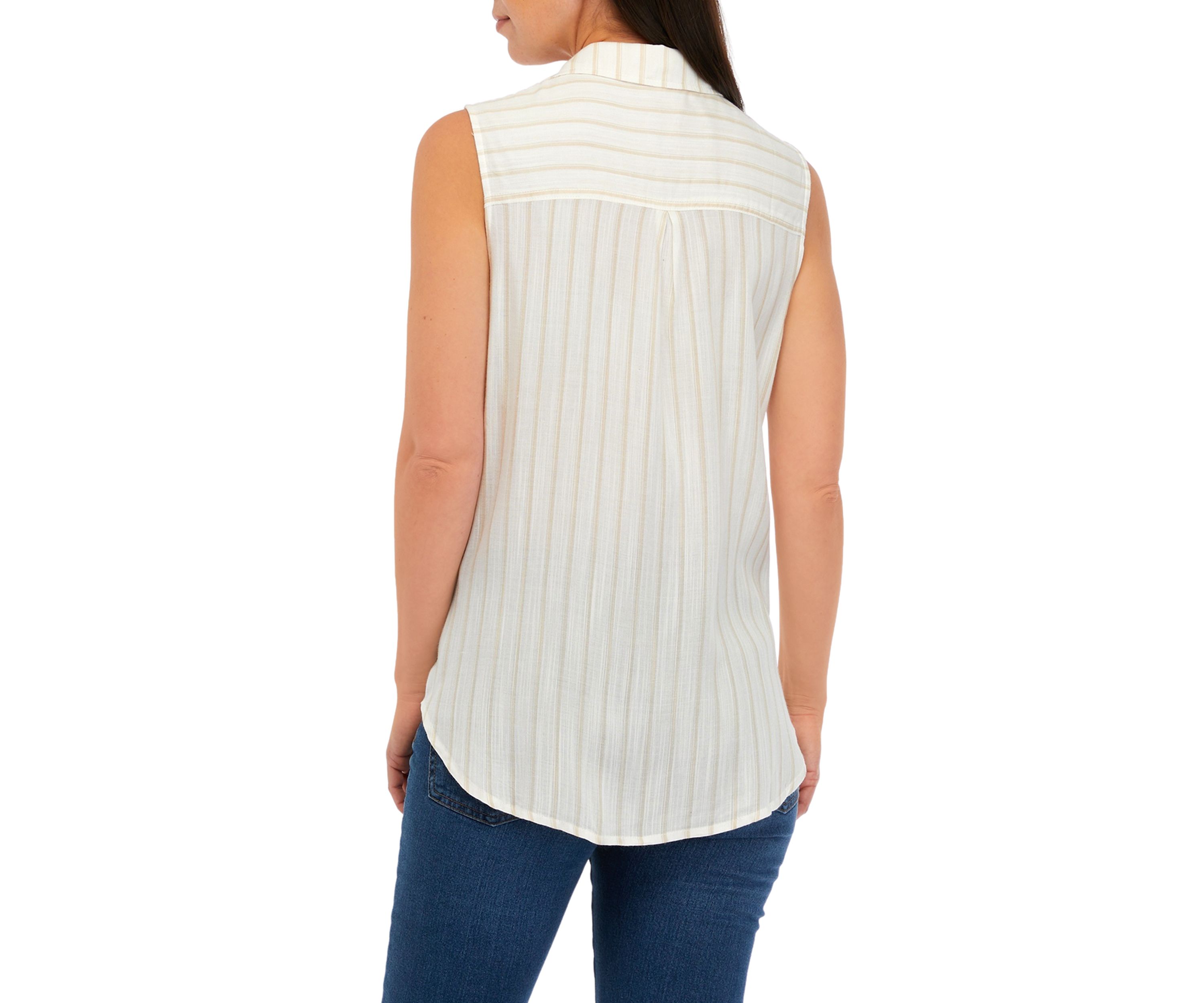 Womens Button Down Shirt with Chest Pocket