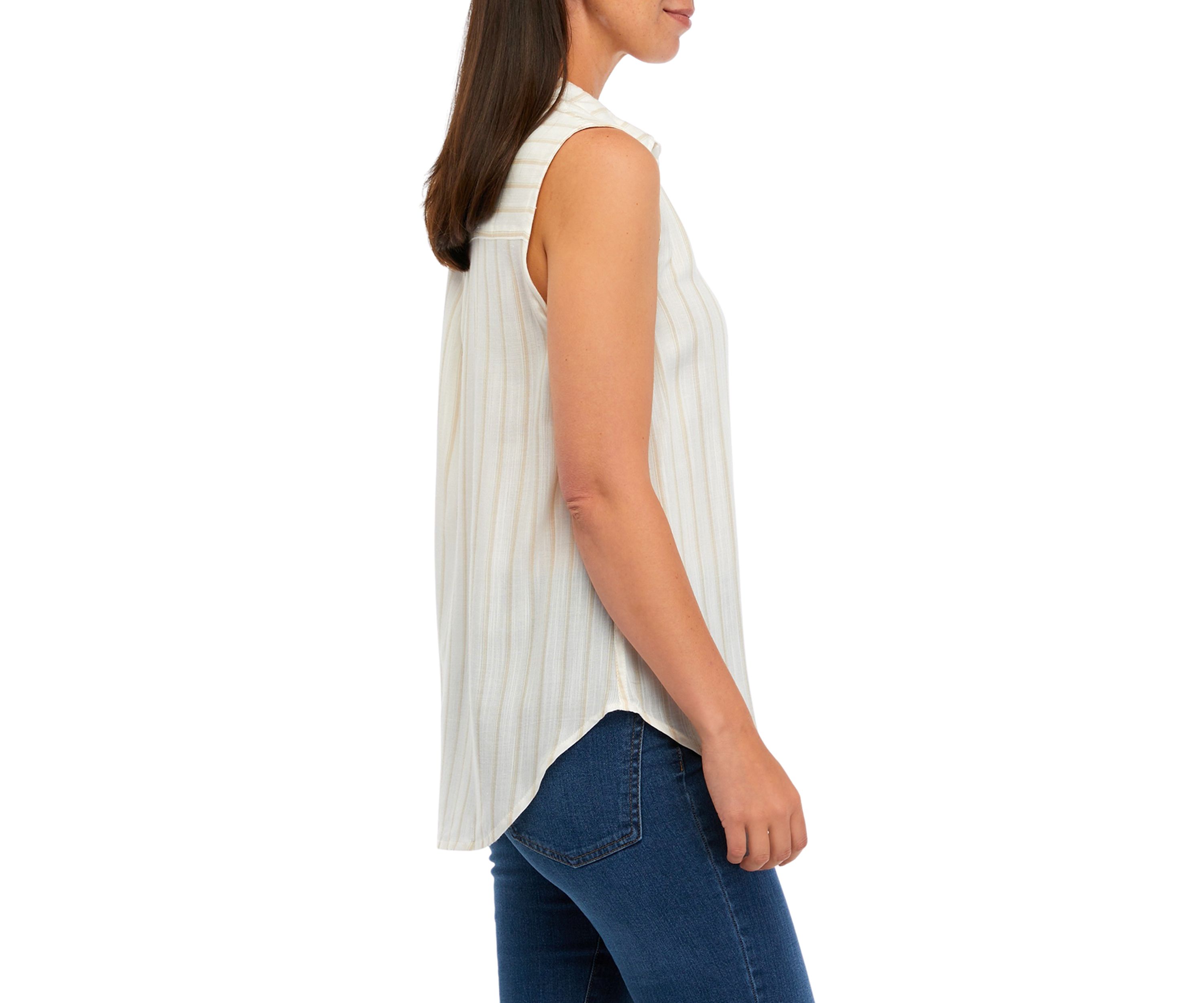 Womens Button Down Shirt with Chest Pocket