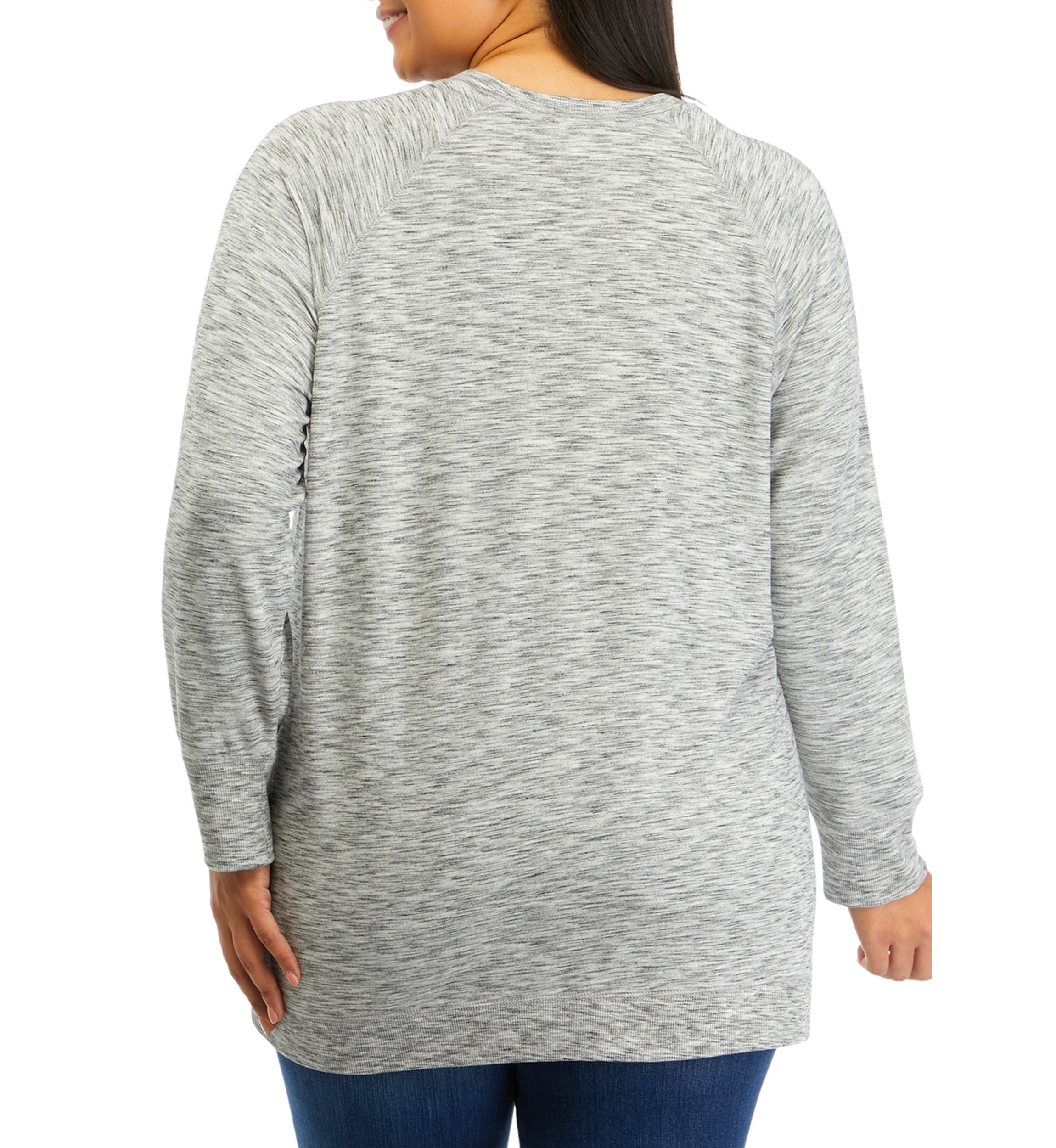 Plus Size Asymmetricl French Terry Top