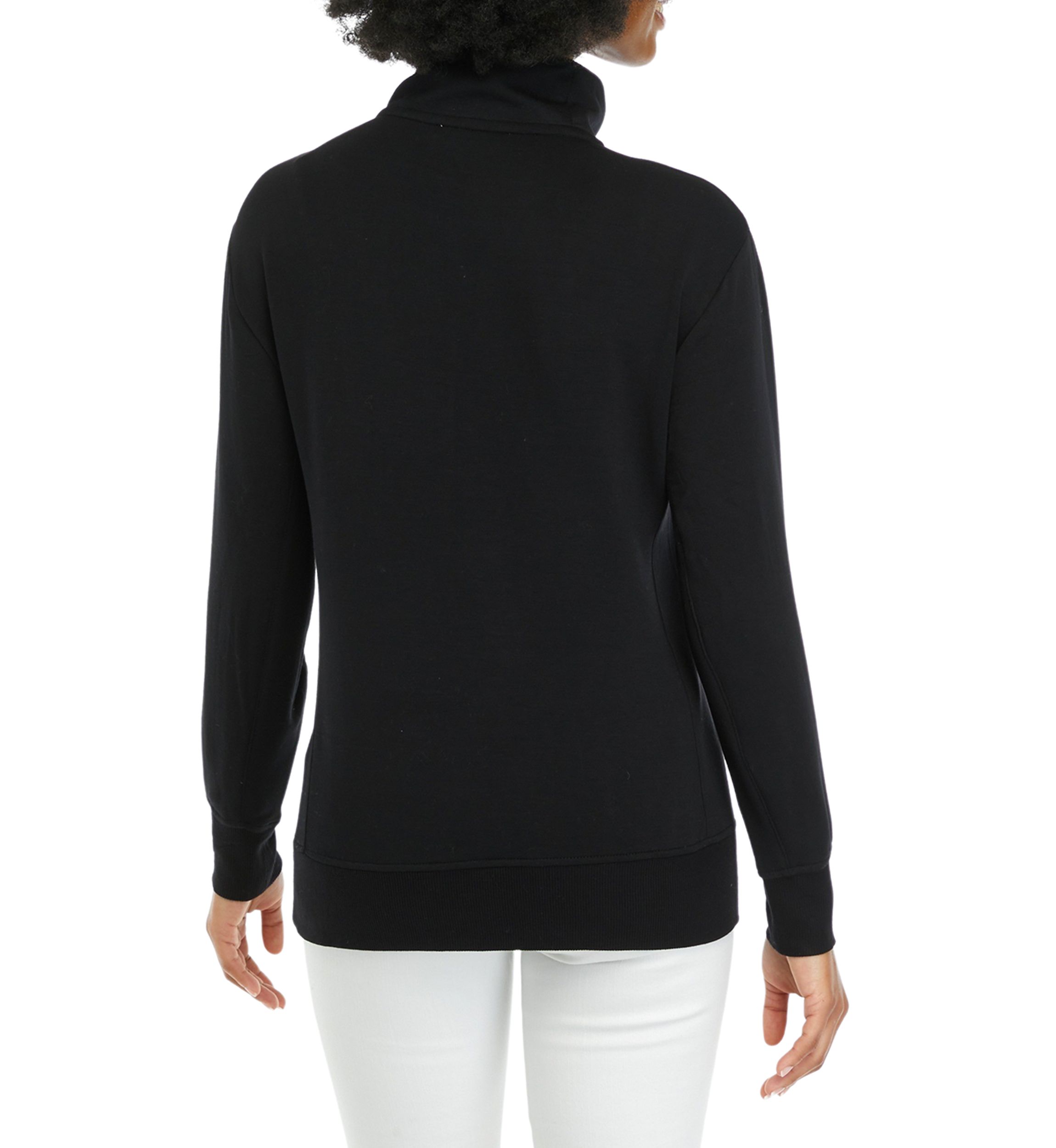 Womens Long Sleeve 1/4 Zip Sweatshirt