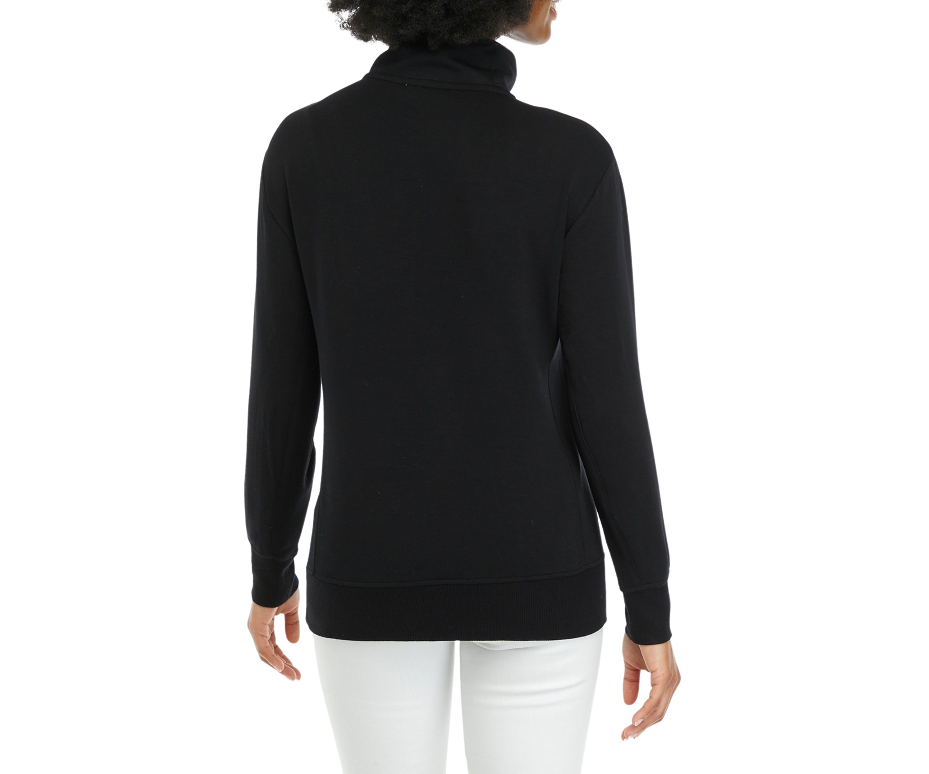Womens Long Sleeve 1/4 Zip Sweatshirt