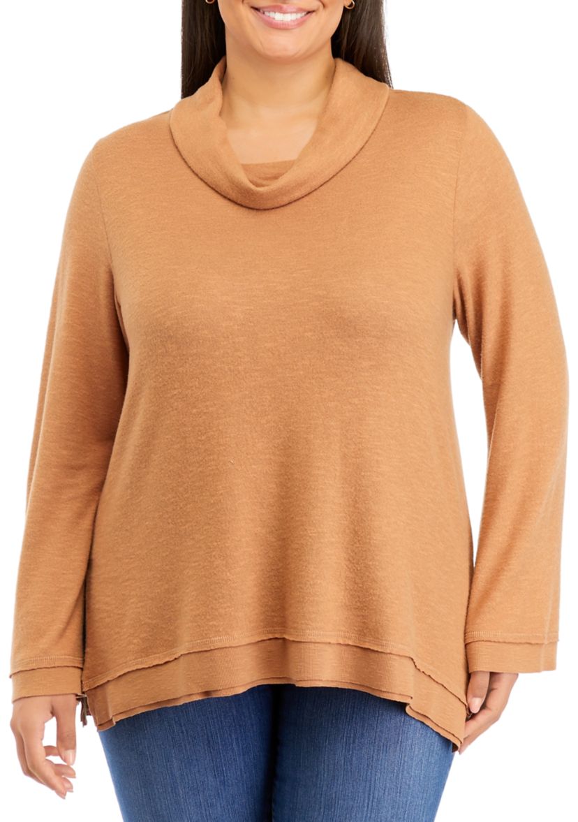 Plus Size High Low Hem Top