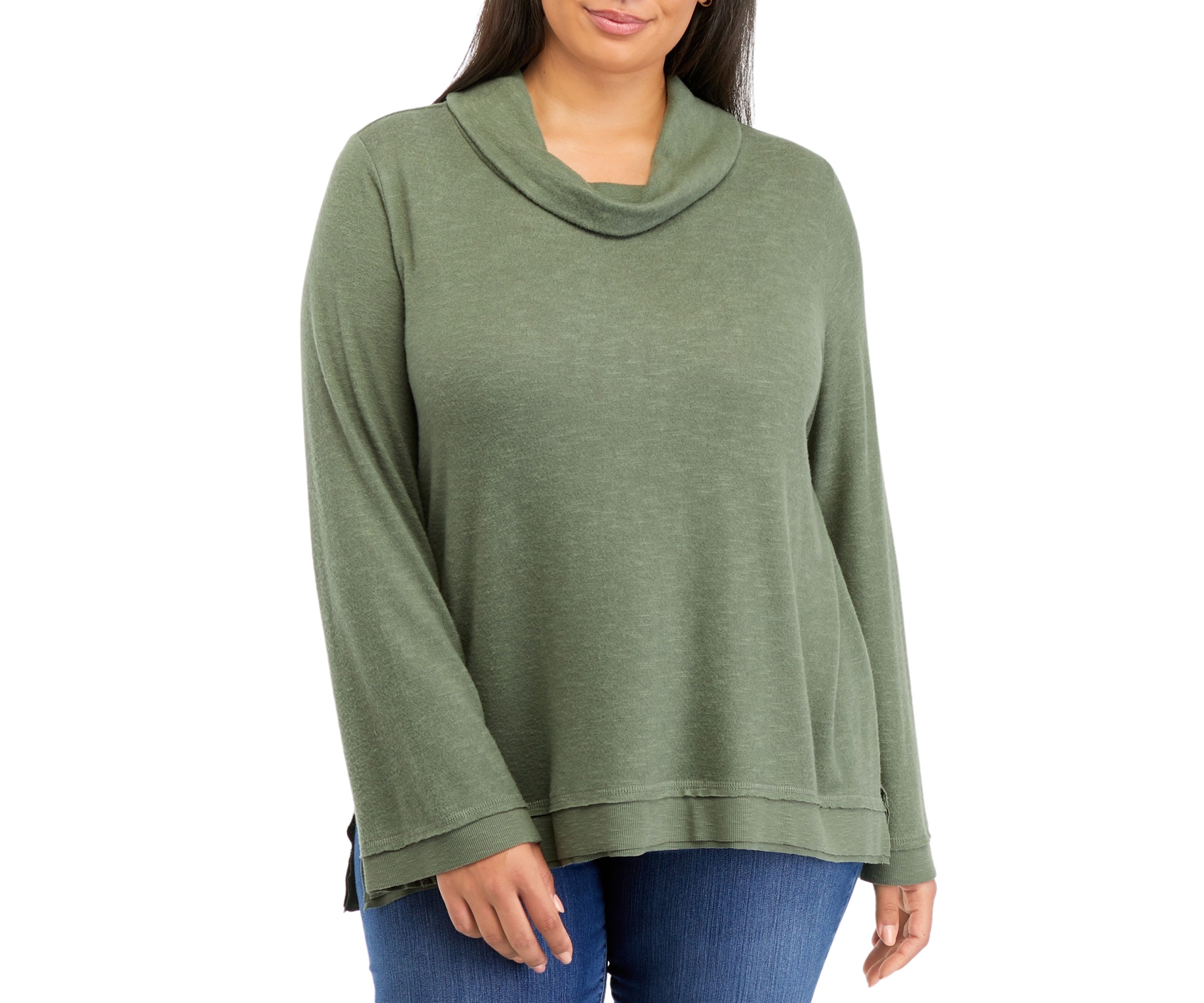 Plus Size High Low Hem Top