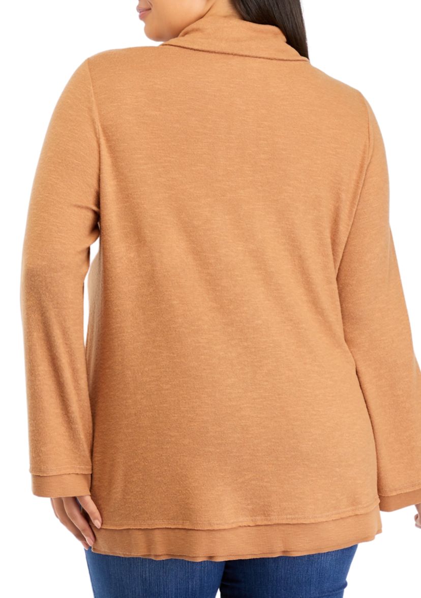 Plus Size High Low Hem Top