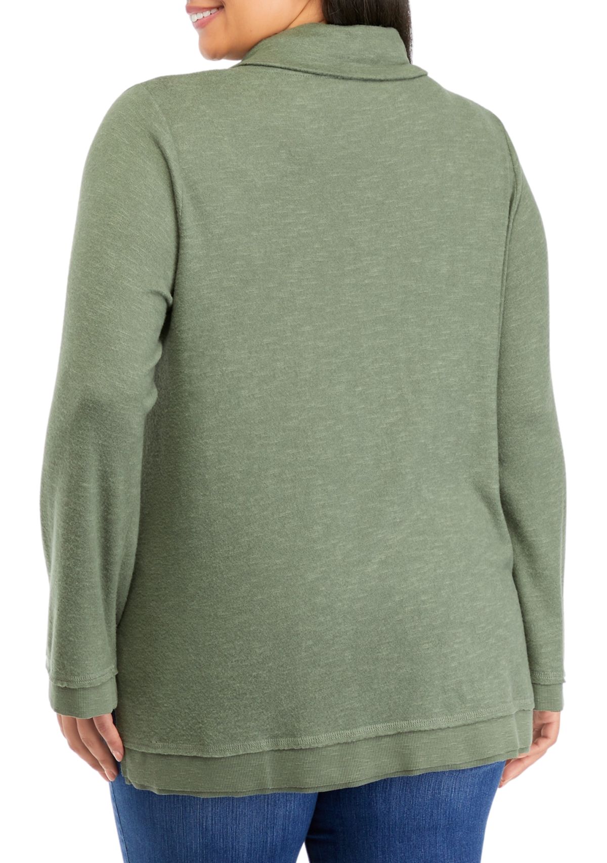 Plus Size High Low Hem Top