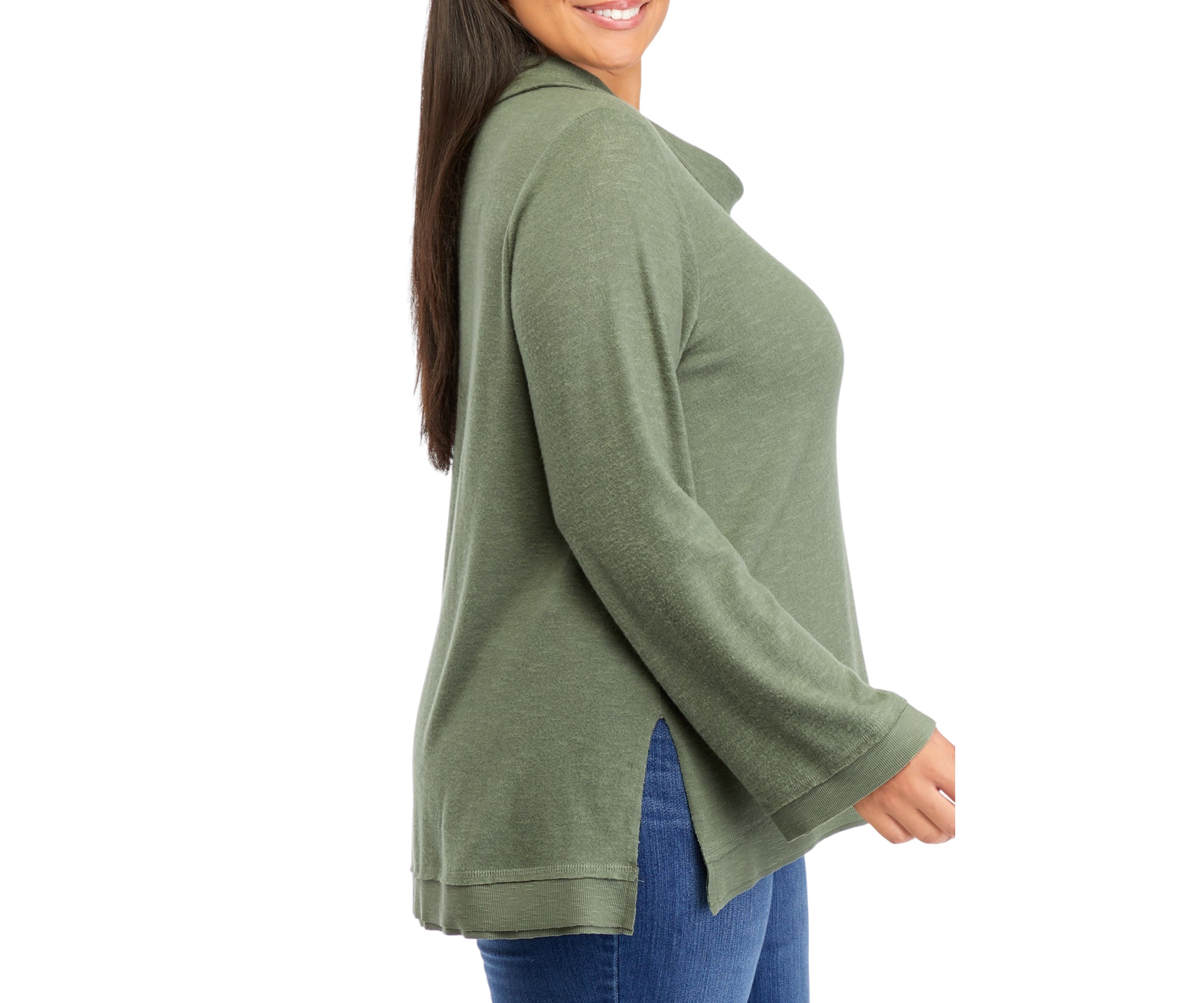 Plus Size High Low Hem Top