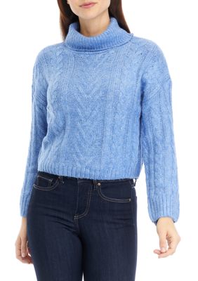 Women's Cable Knit Turtleneck Sweater