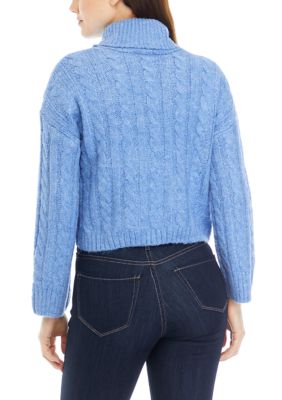 Women's Cable Knit Turtleneck Sweater