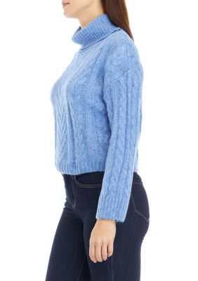 Women's Cable Knit Turtleneck Sweater
