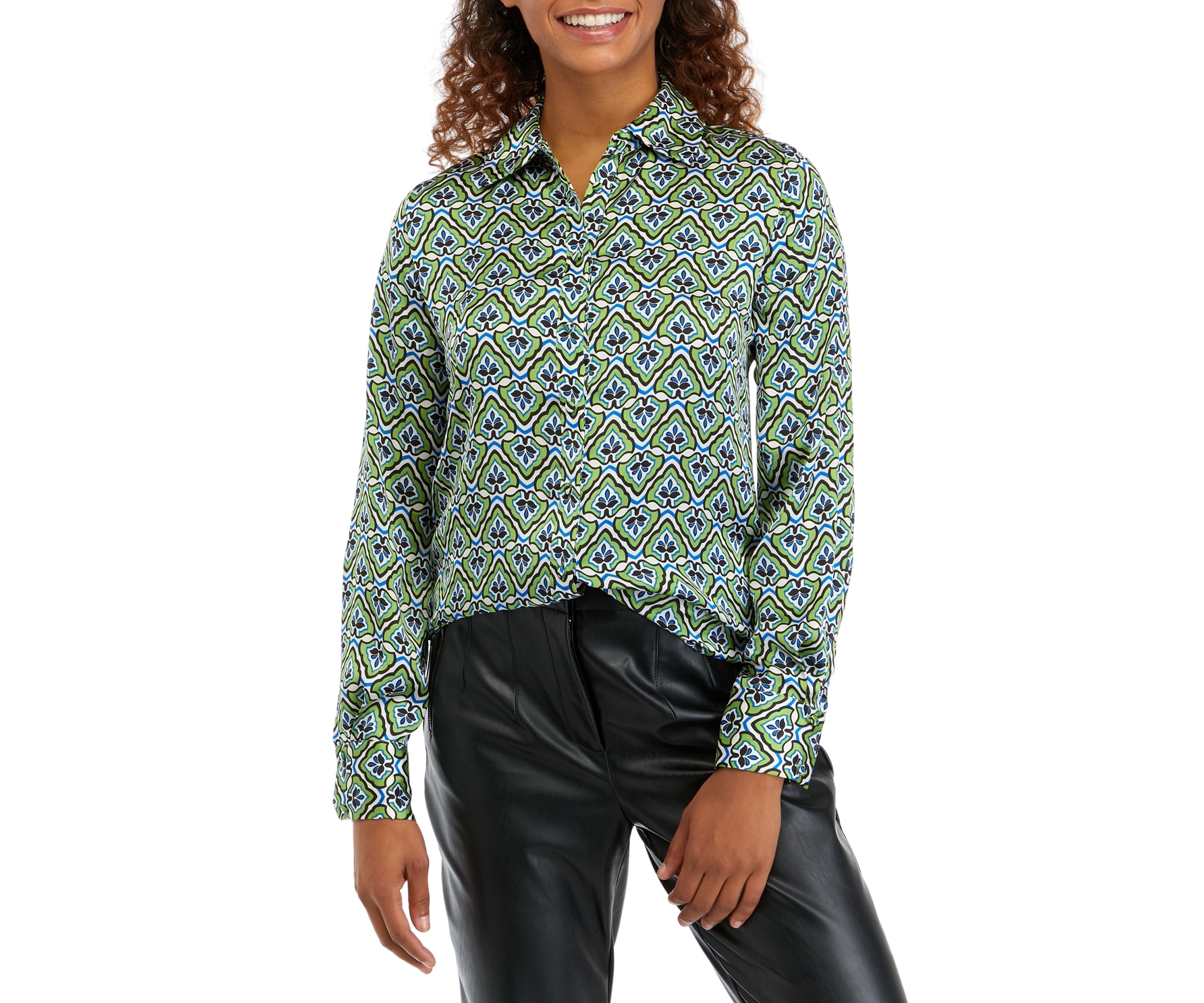 Womens Foulard Printed Blouse