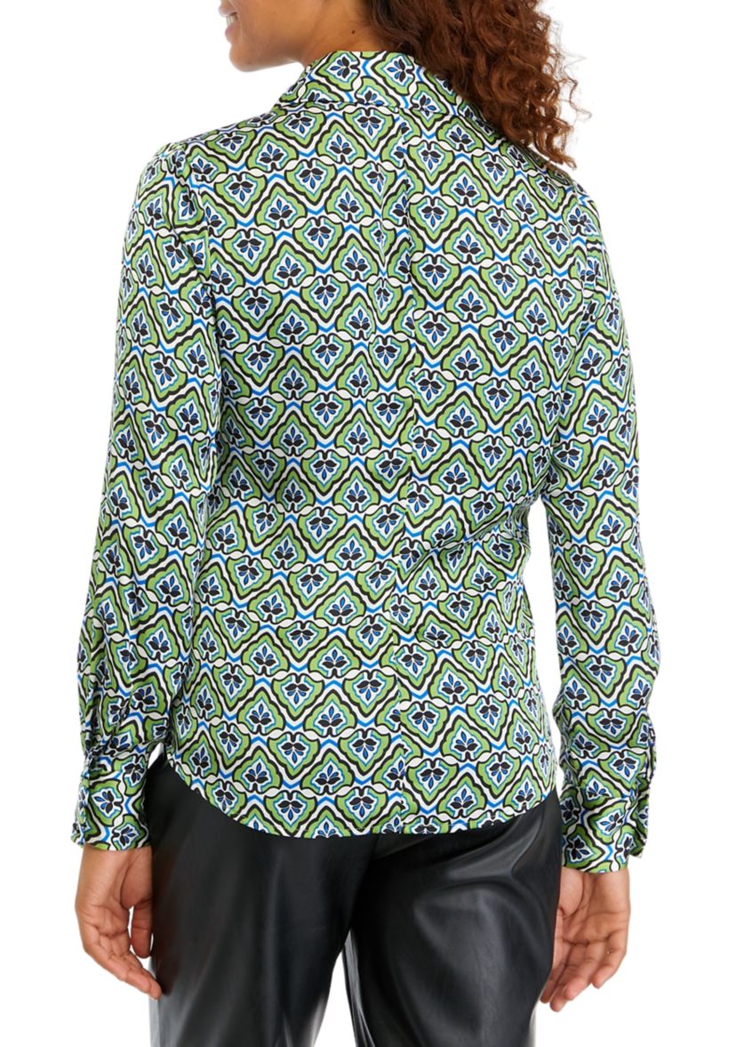Womens Foulard Printed Blouse