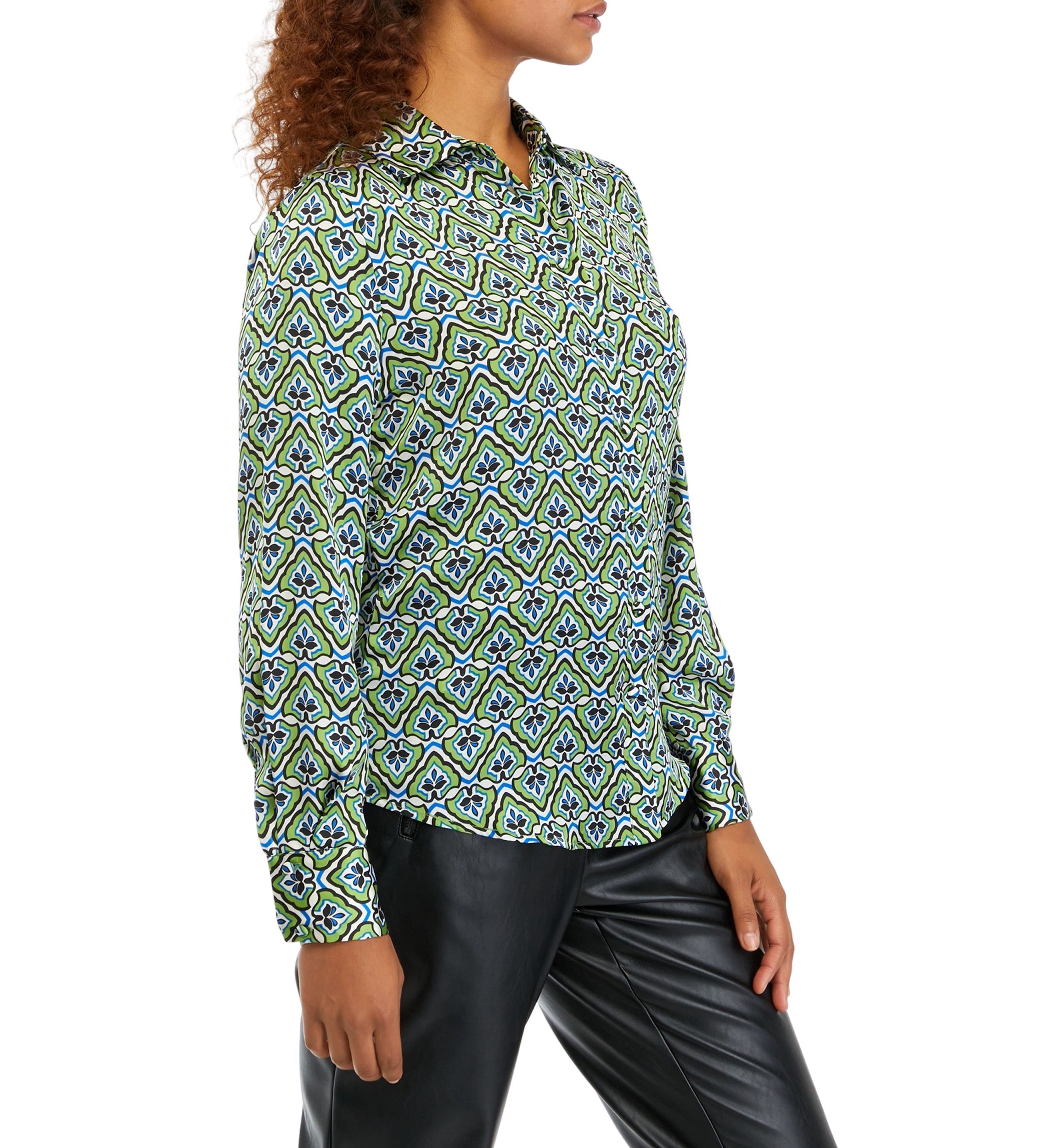 Womens Foulard Printed Blouse