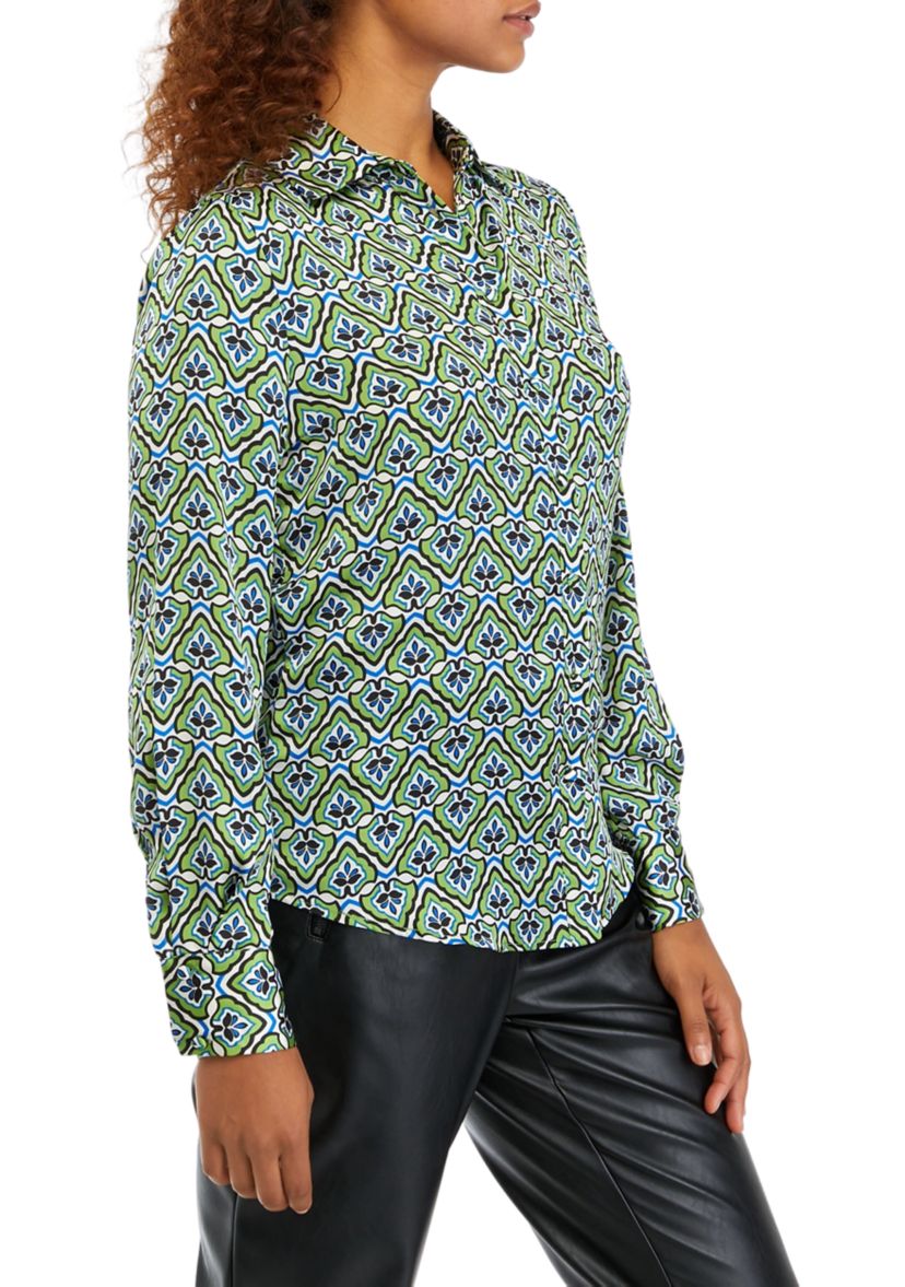 Womens Foulard Printed Blouse