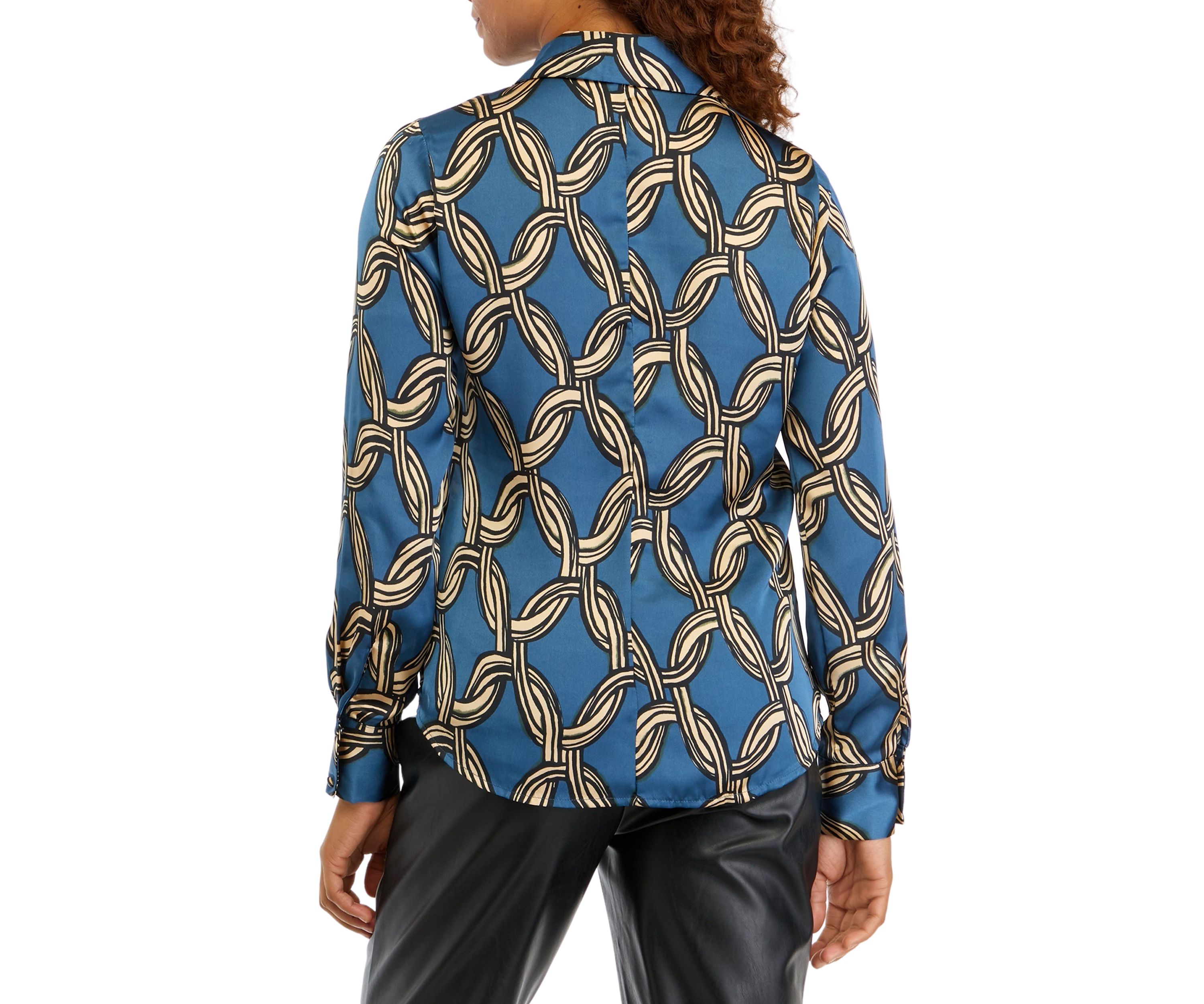Womens Chain Printed Blouse