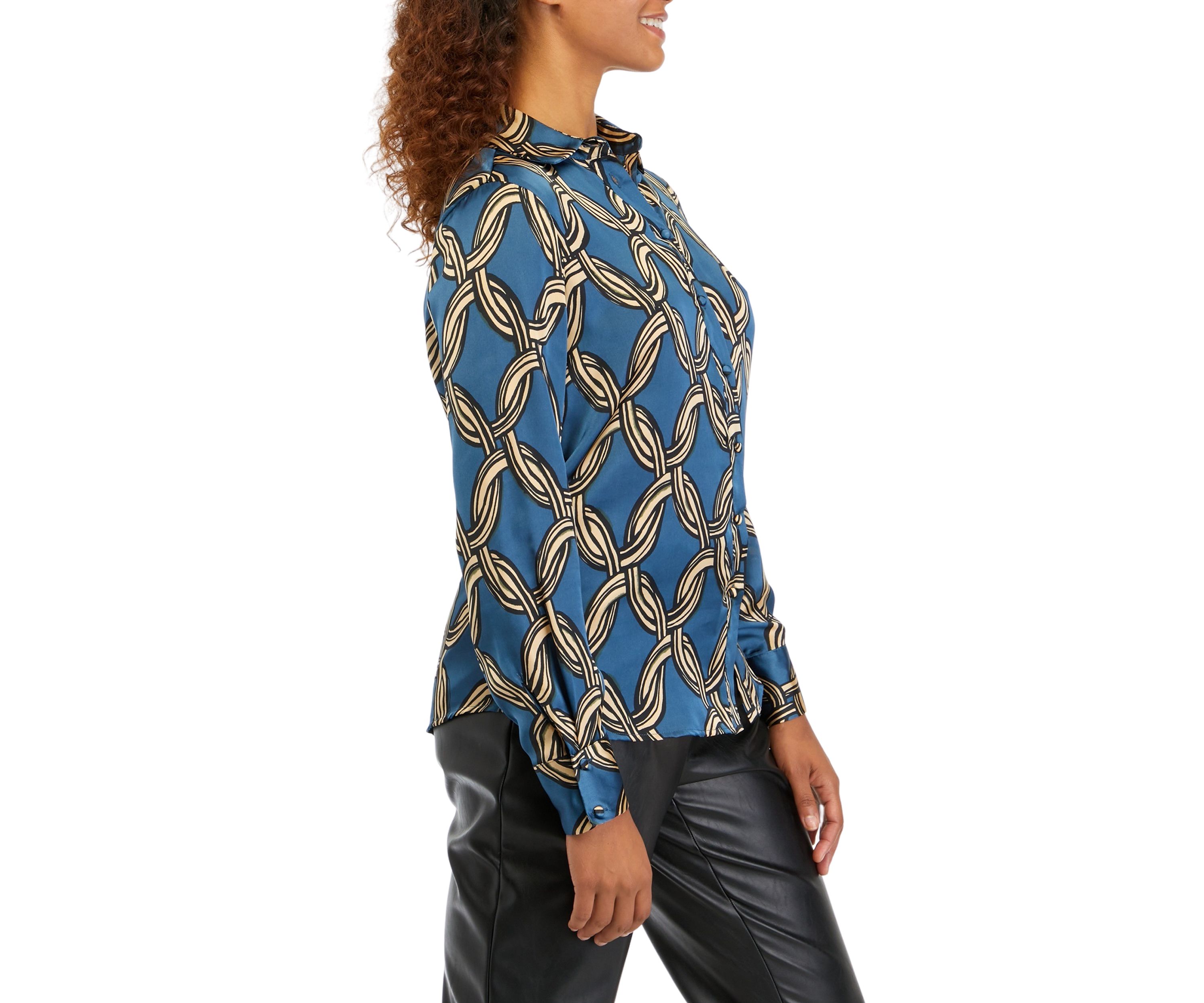 Womens Chain Printed Blouse