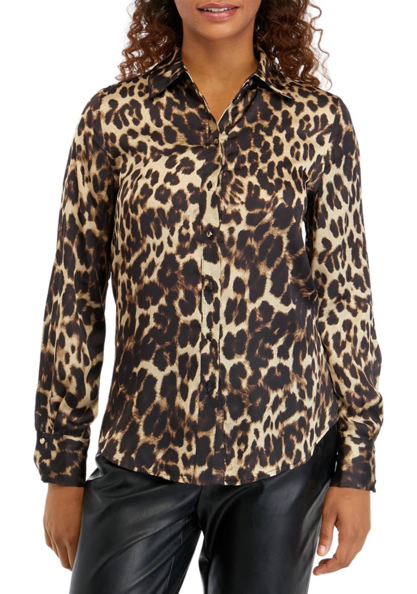 Womens Leopard Printed Blouse