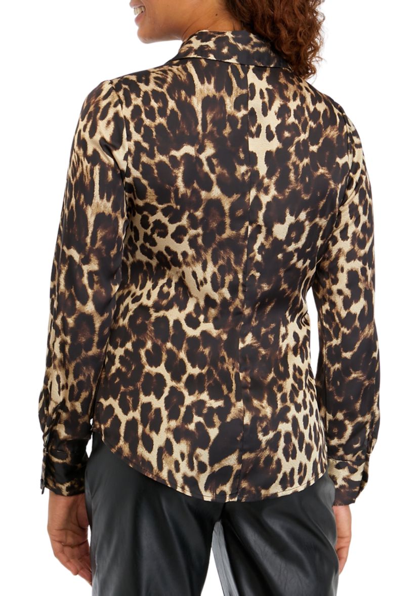 Womens Leopard Printed Blouse