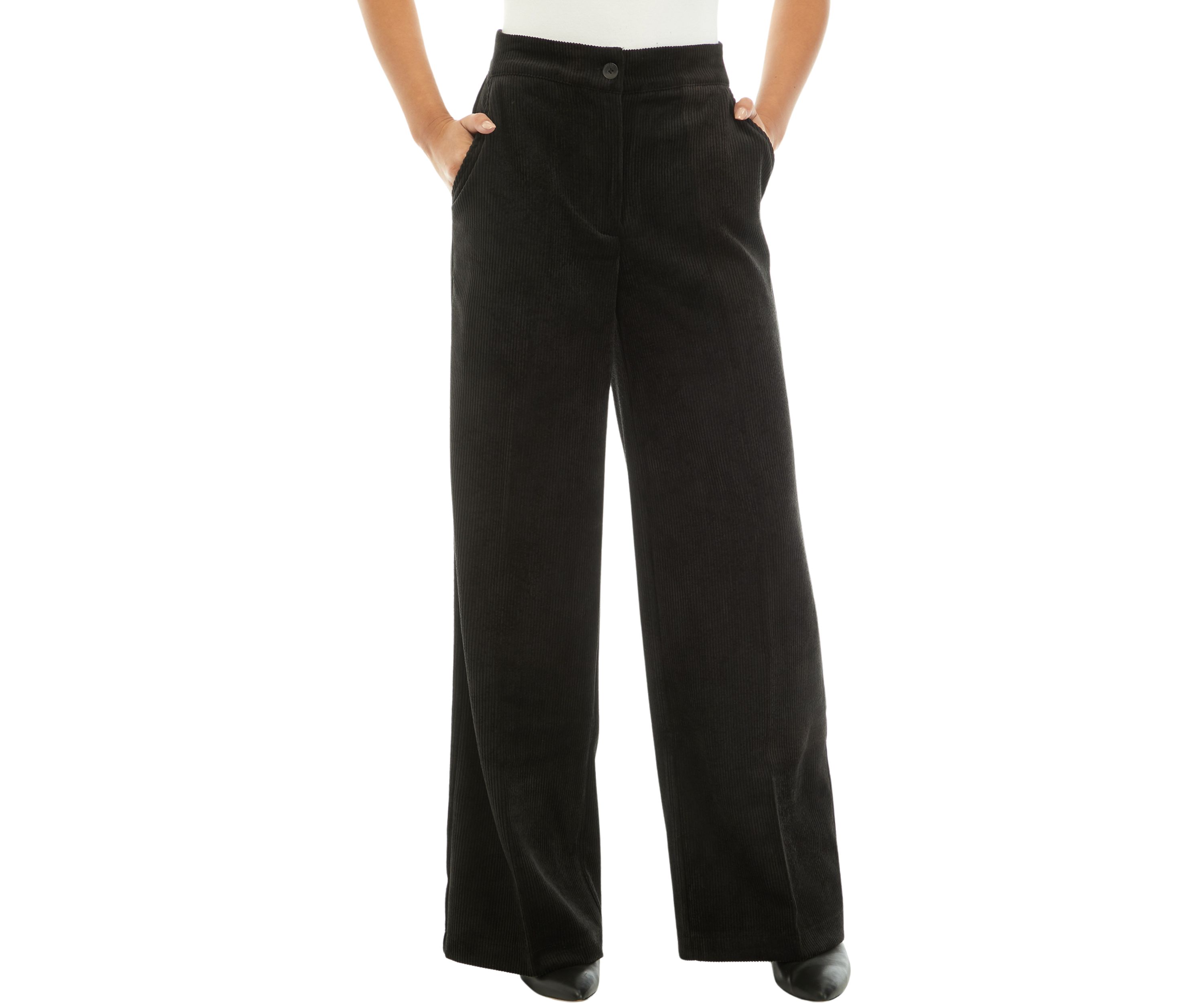 Womens Wide Leg Corduroy Pants