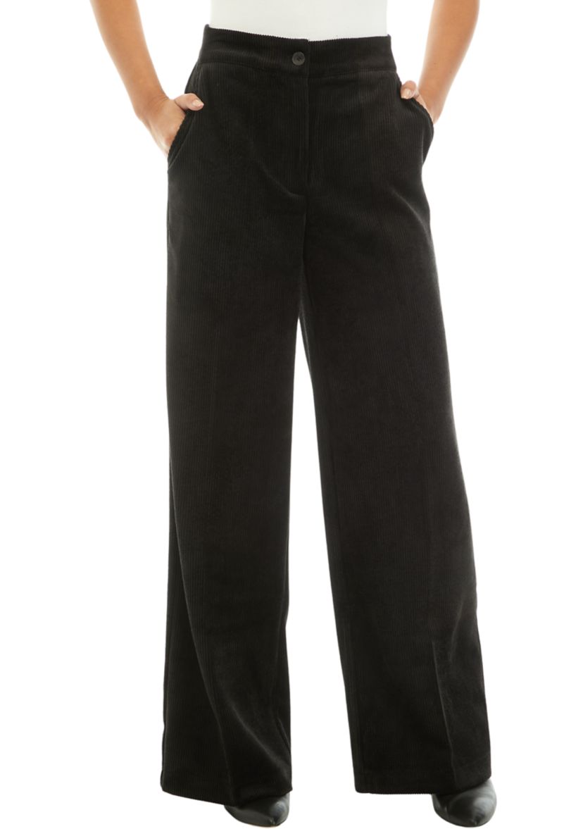 Womens Wide Leg Corduroy Pants