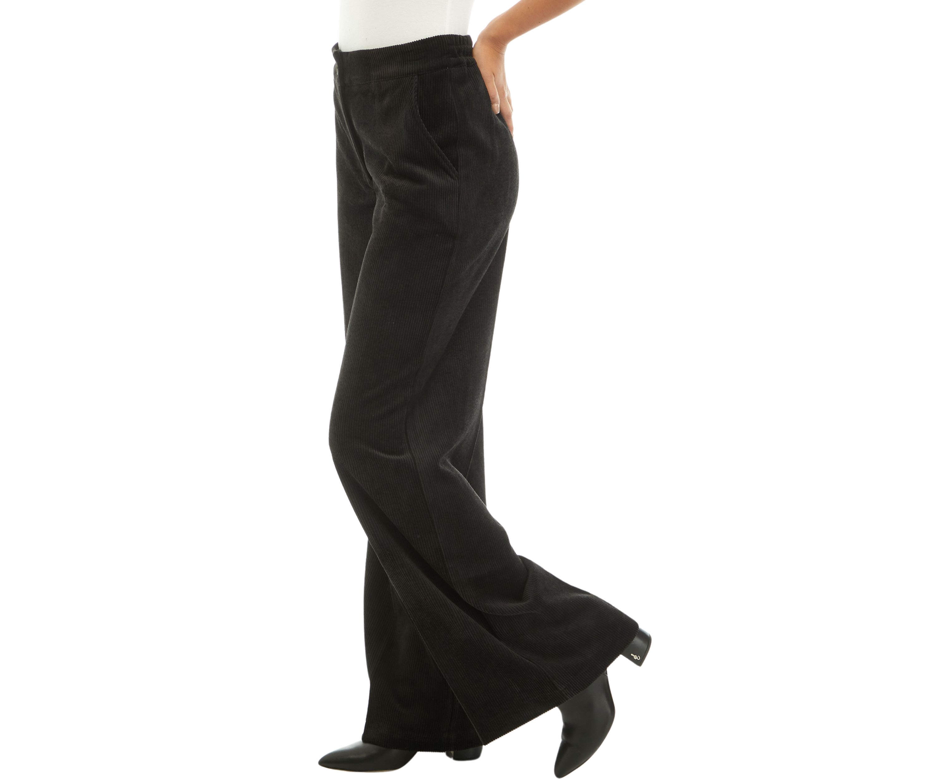 Womens Wide Leg Corduroy Pants