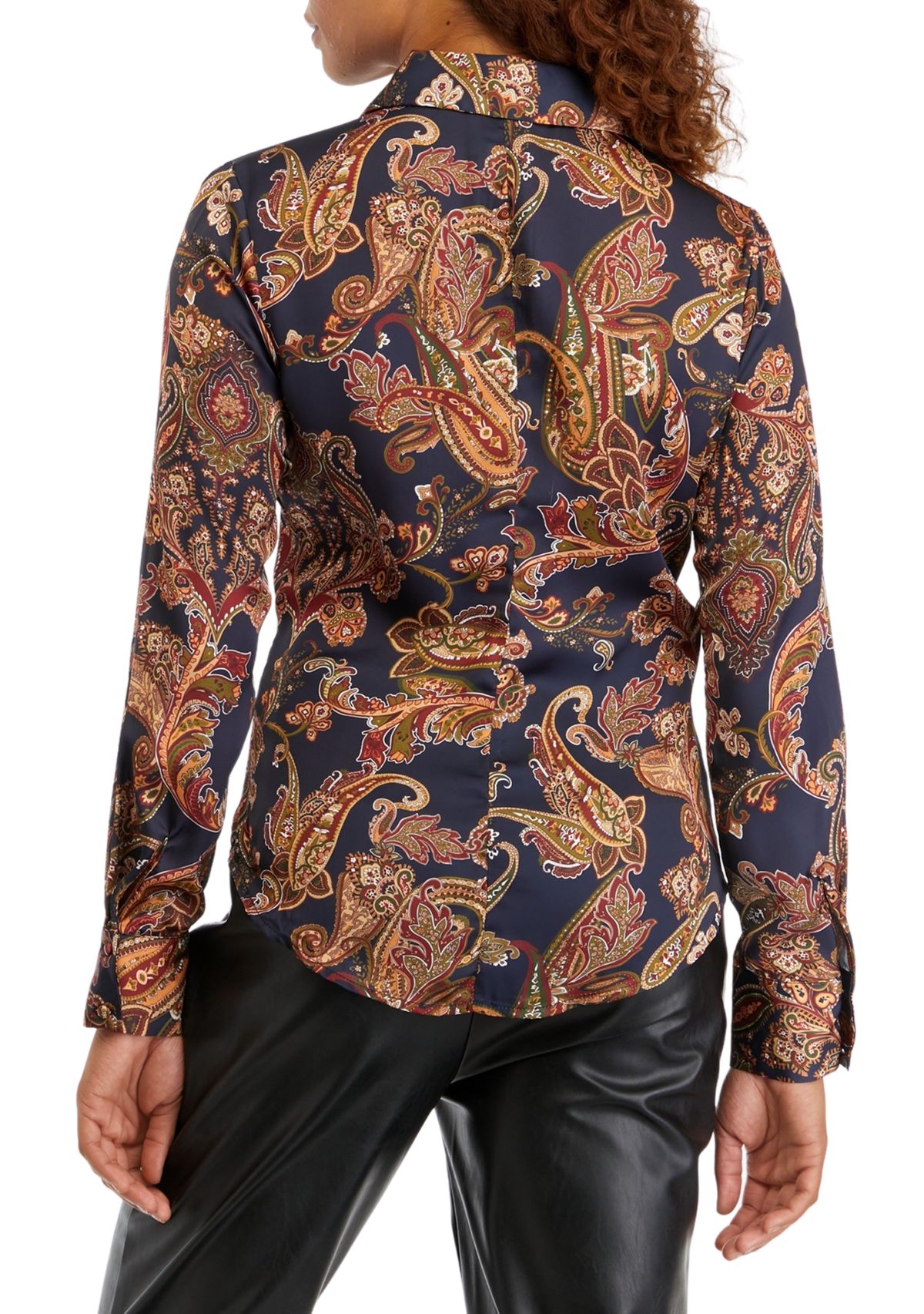 Womens Paisley Printed Blouse