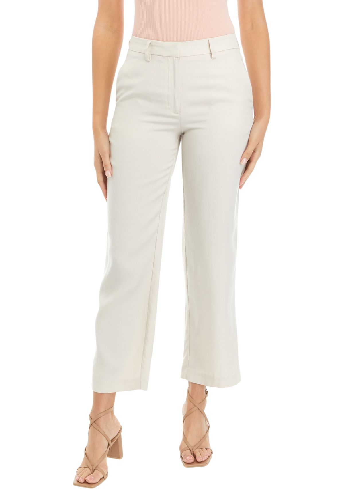 Petite Wide Leg Trouser Pants