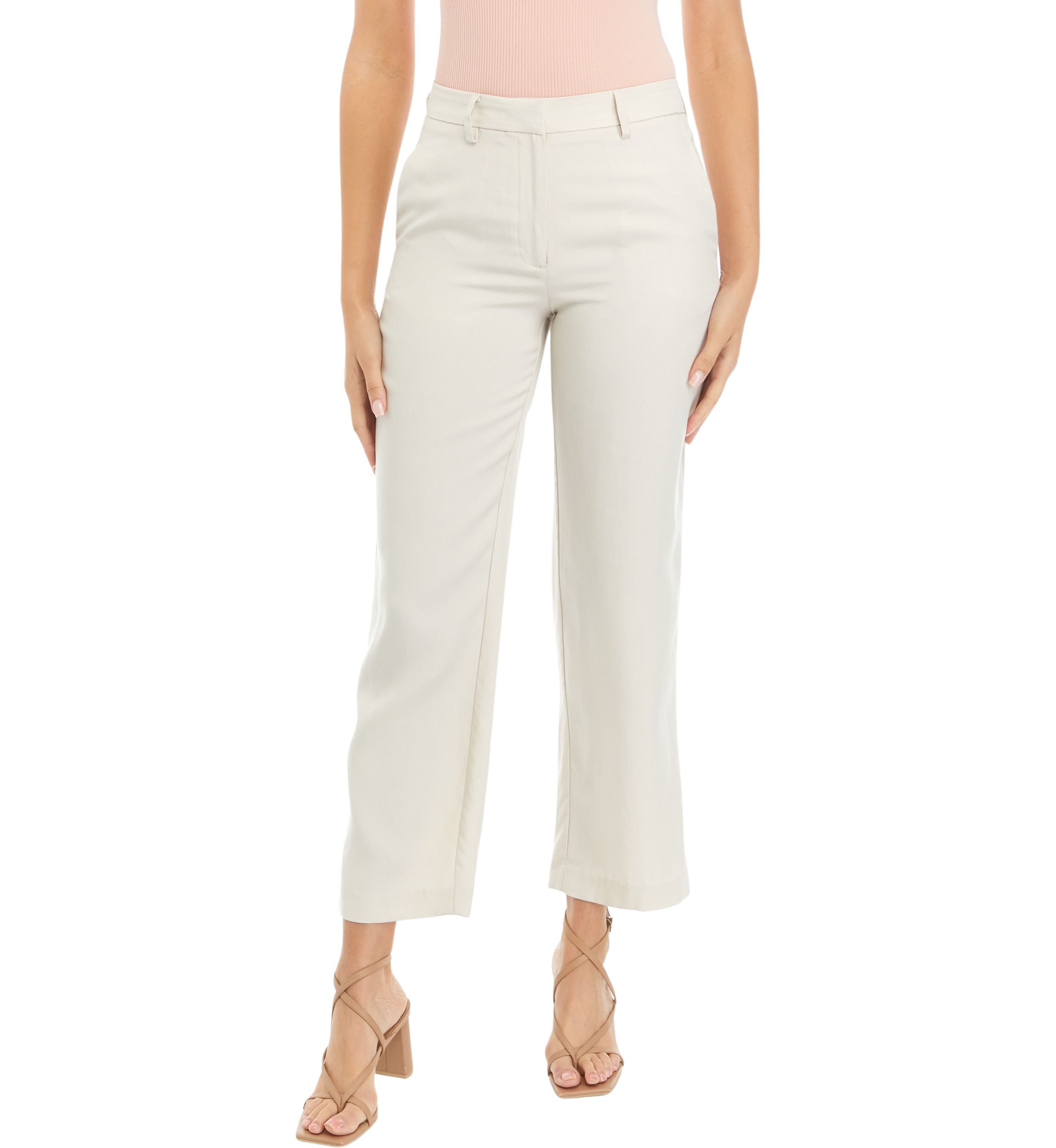 Petite Wide Leg Trouser Pants